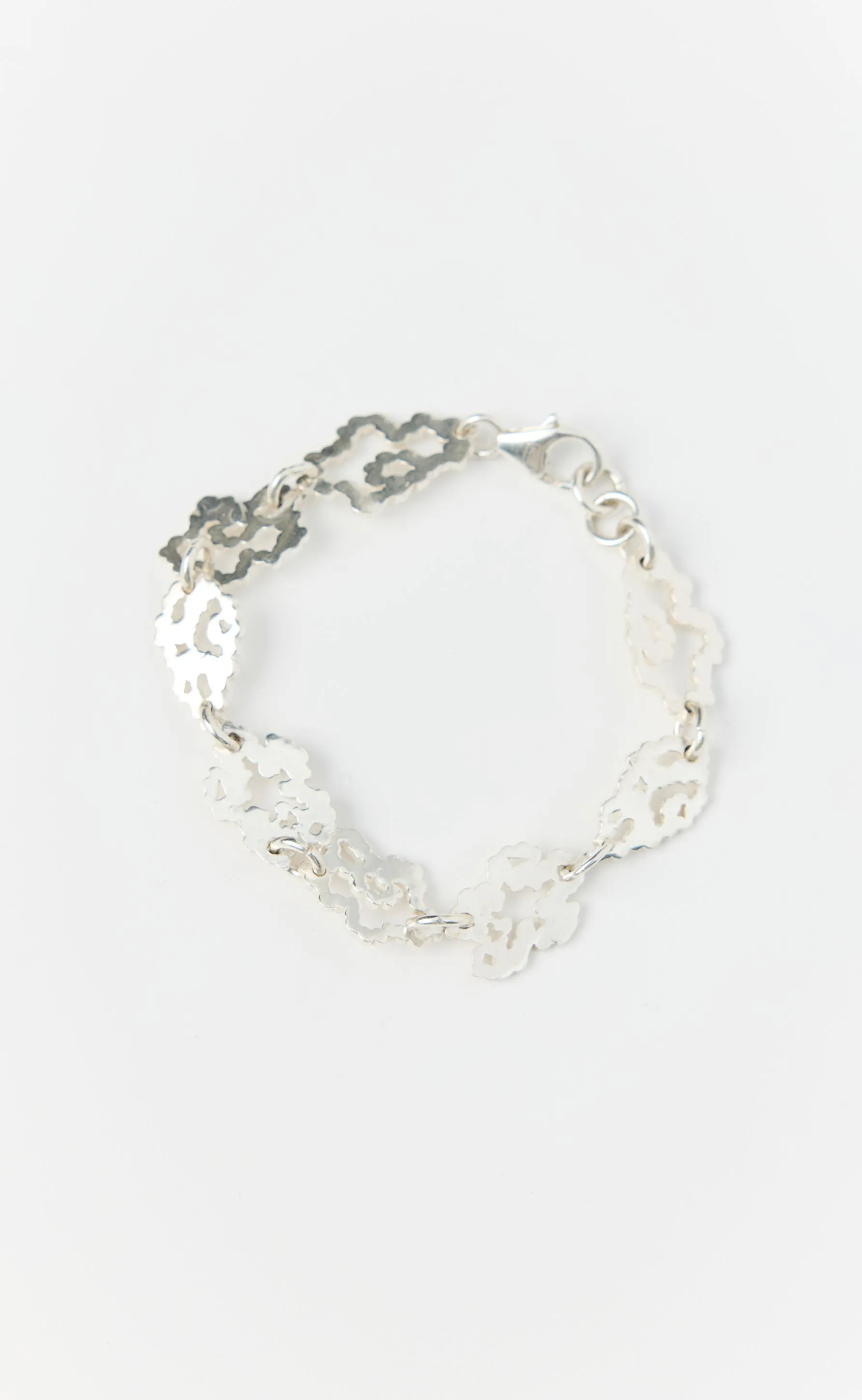 Flower Bracelet - Brushed Silver sold by mfpen