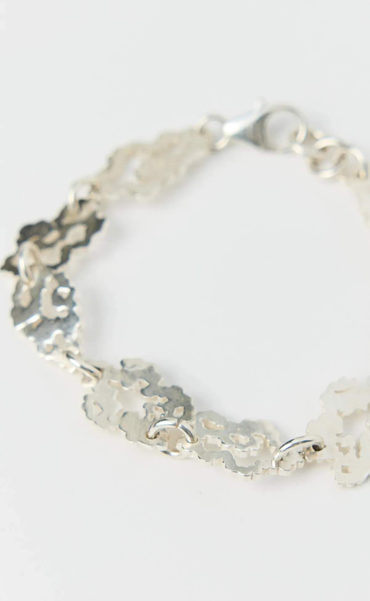 Flower Bracelet - Brushed Silver sold by mfpen product image thumbnail 3