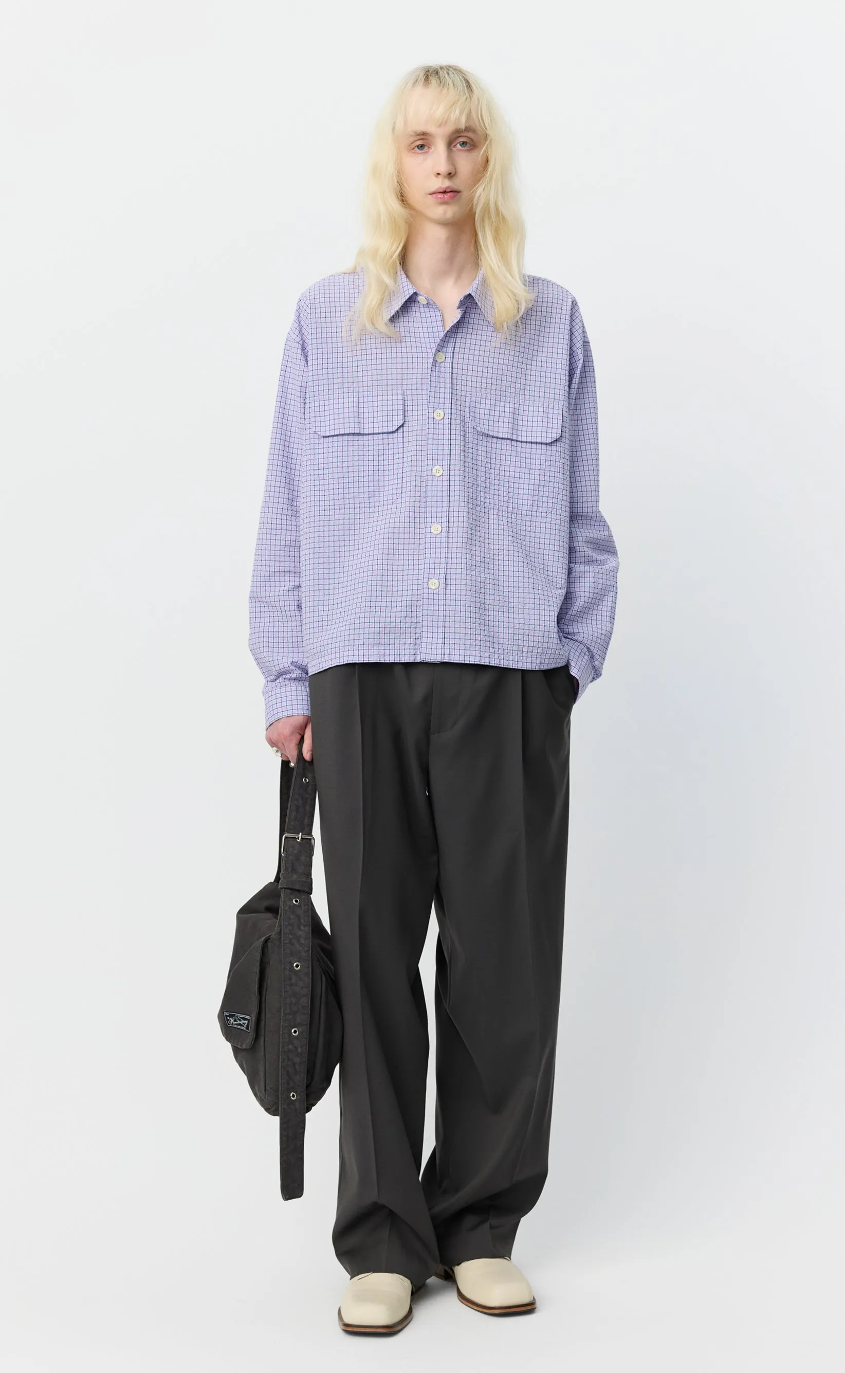 Preference Shirt - Lavender Check sold by mfpen