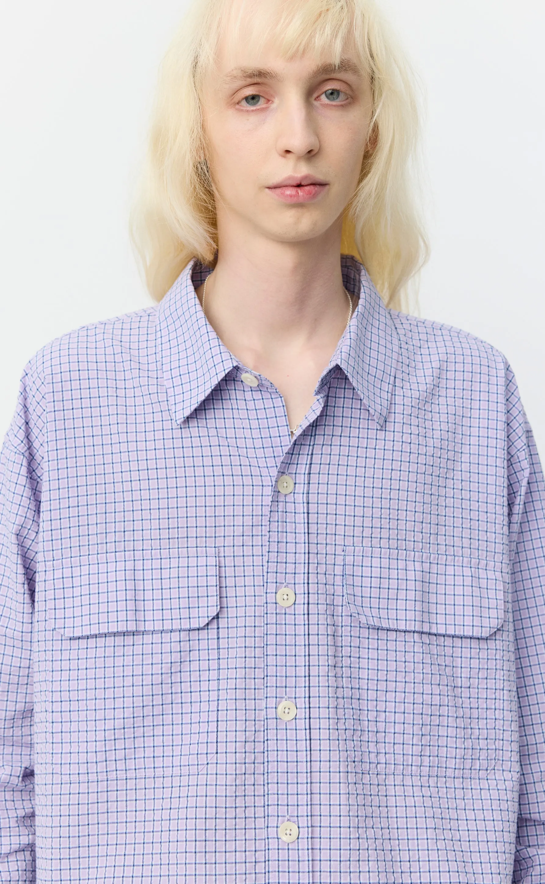Preference Shirt - Lavender Check sold by mfpen product image thumbnail 5
