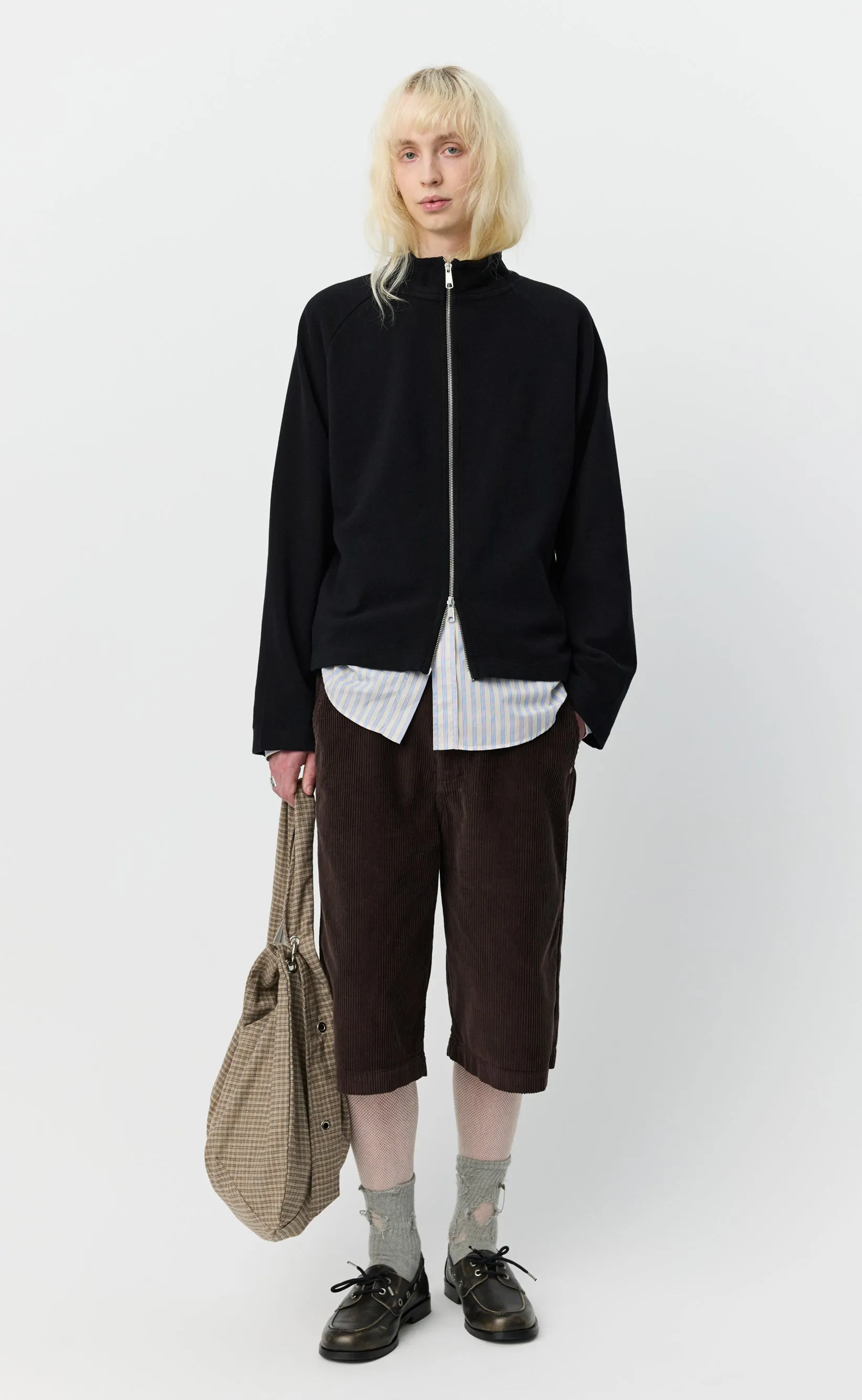 Leisure Zip Up - Black Needle Jump sold by mfpen