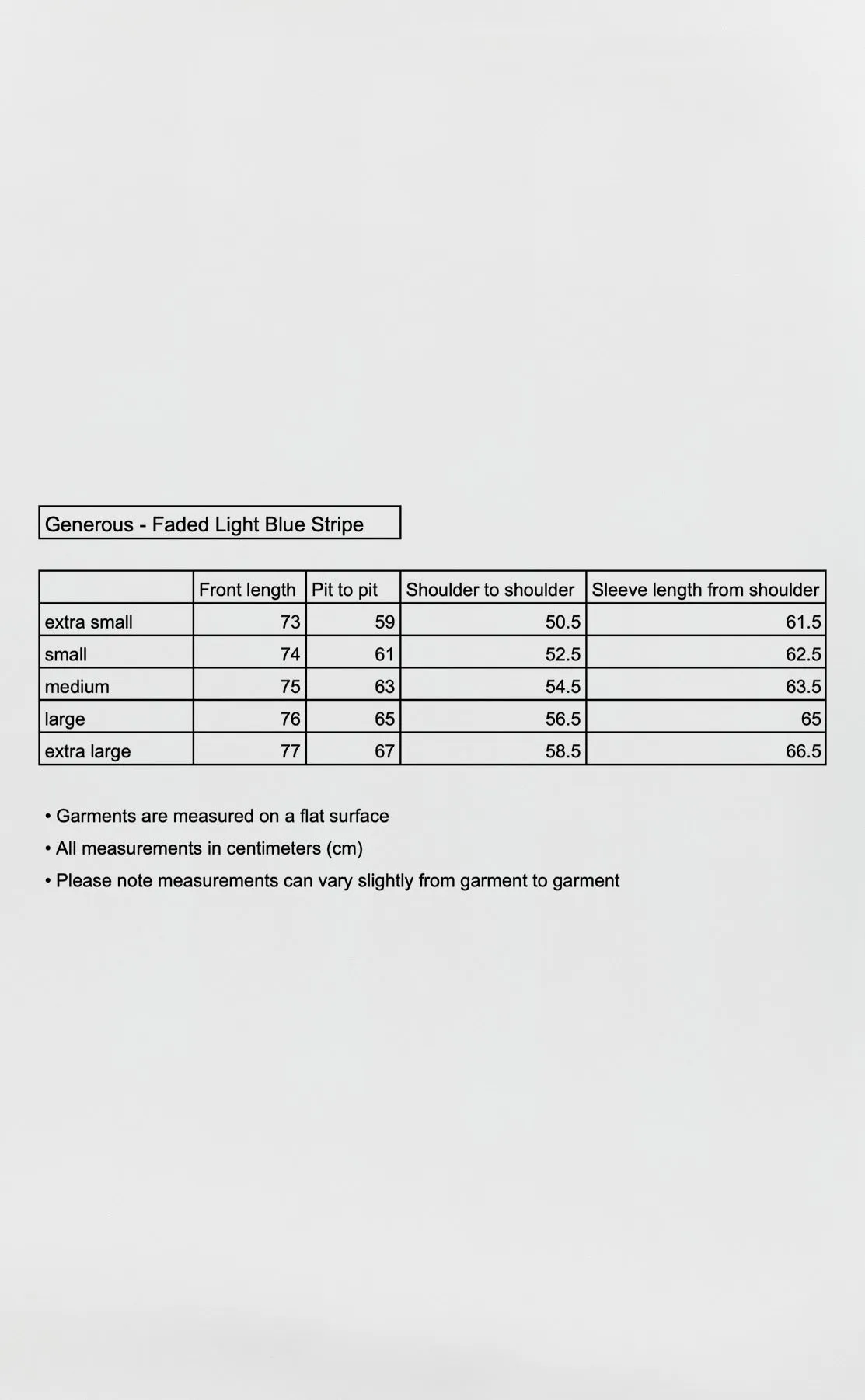 Generous Shirt - Faded Light Blue Stripe sold by mfpen product image thumbnail 5