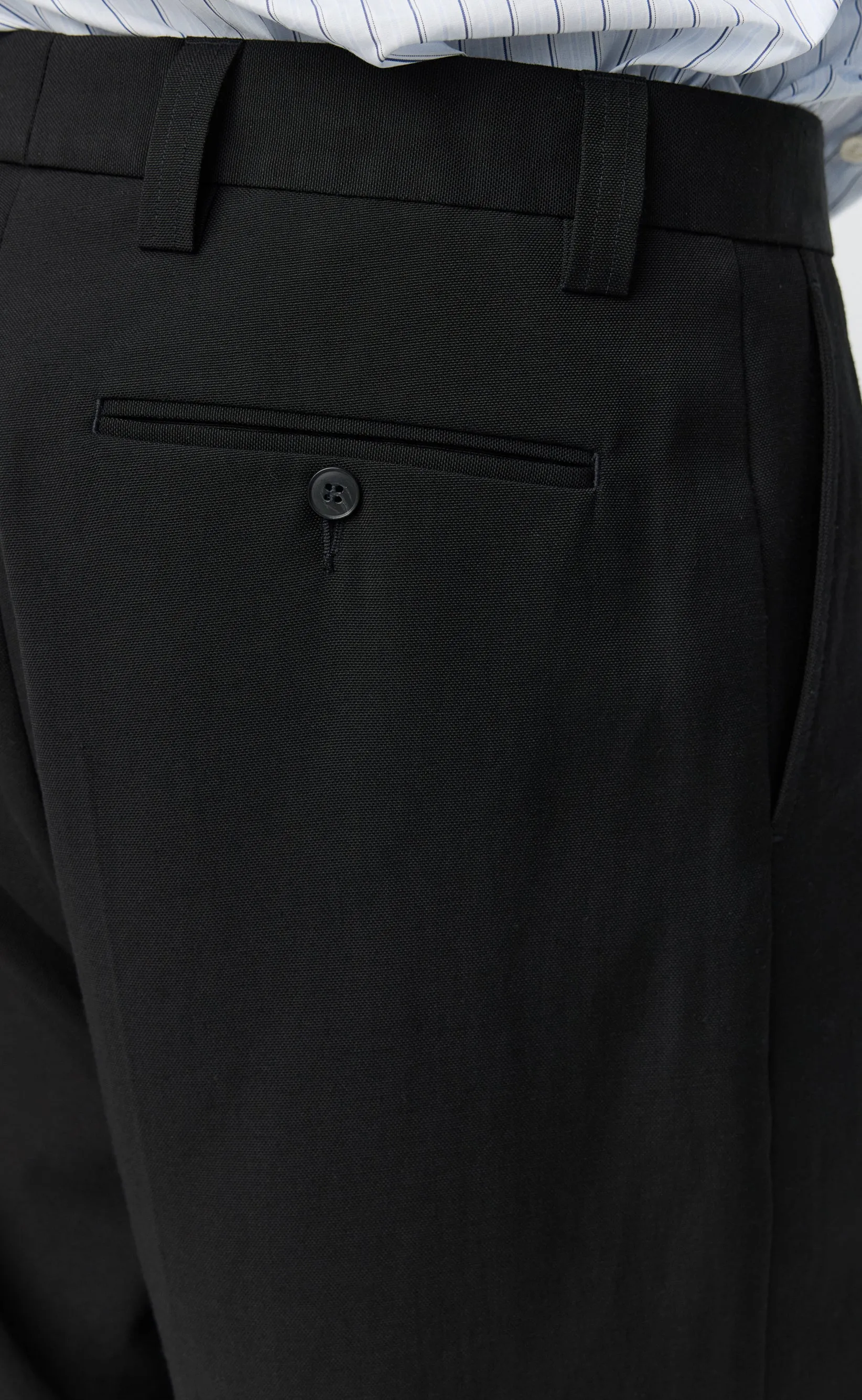 Service Trousers - Muted Black Cotton sold by mfpen product image thumbnail 4