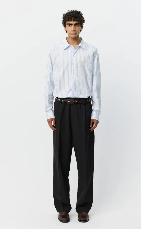 Service Trousers - Muted Black Cotton made by mfpen