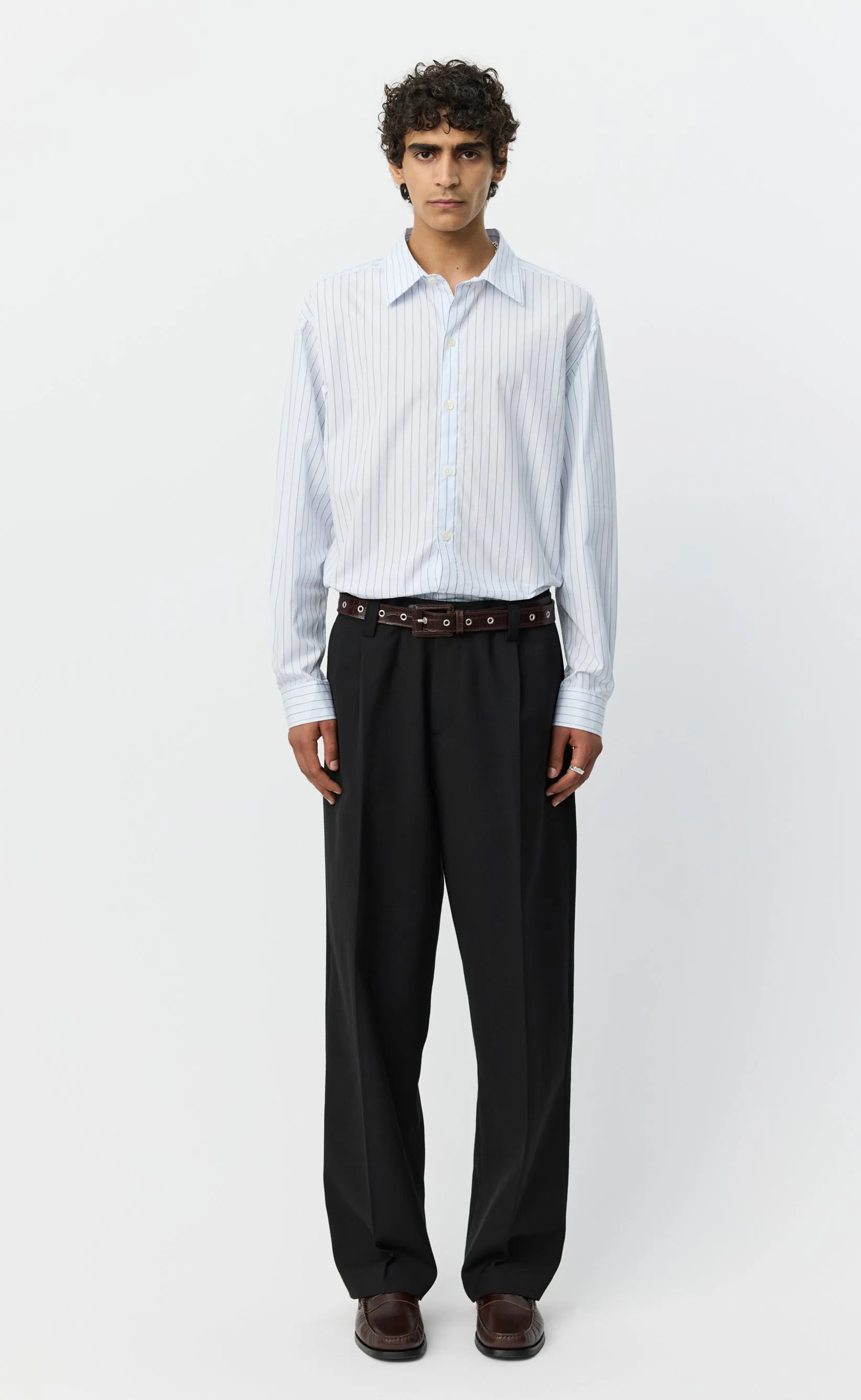 Service Trousers - Muted Black Cotton sold by mfpen