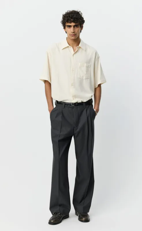 Classic Trousers - Dark Grey Stripe made by mfpen