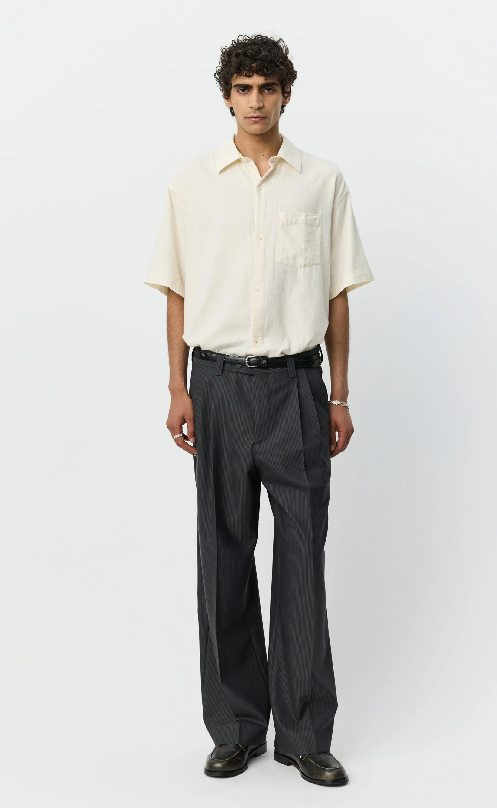 Classic Trousers - Dark Grey Stripe sold by mfpen product image thumbnail 2