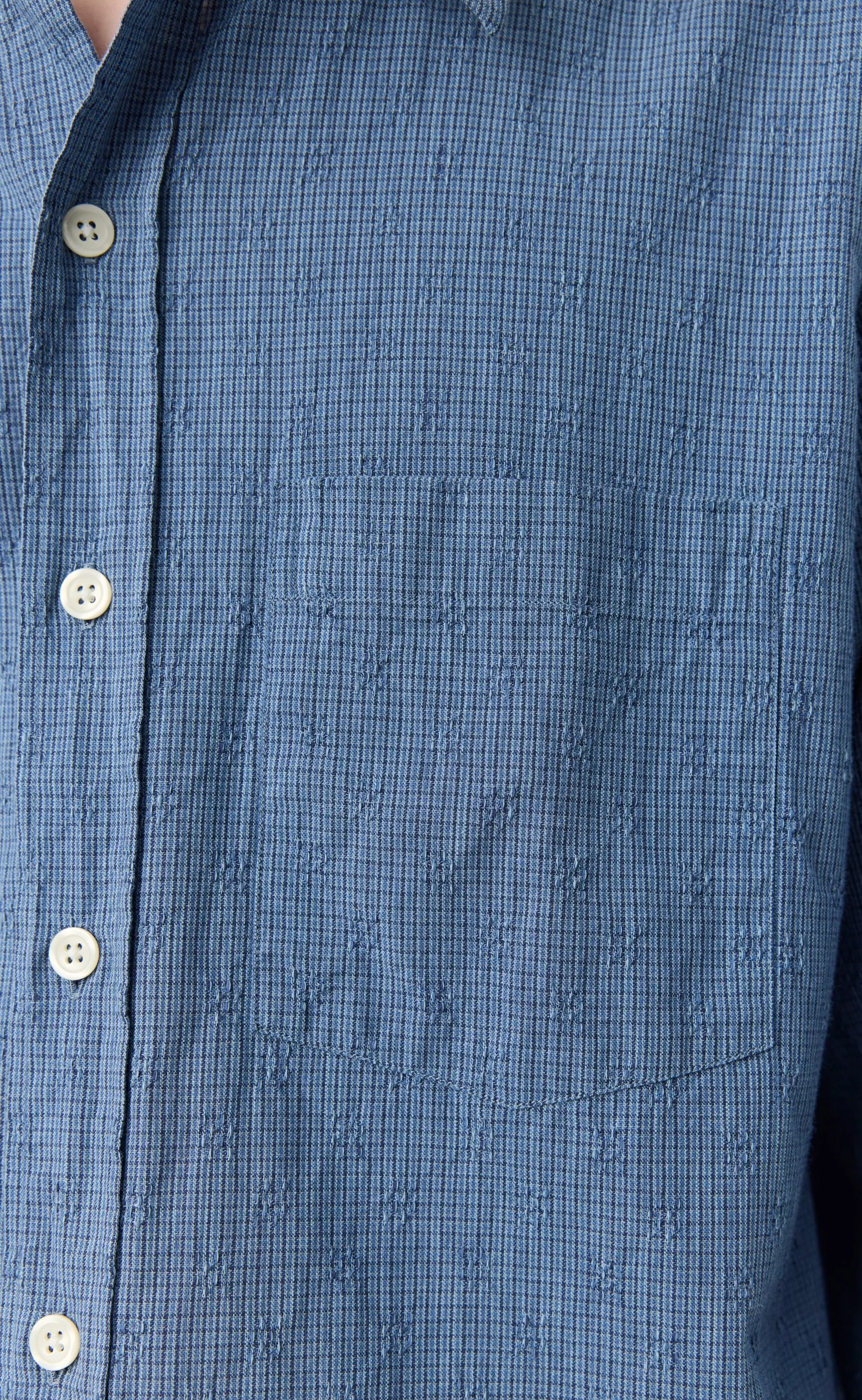 Executive Shirt - Blue Mini Check sold by mfpen product image thumbnail 4