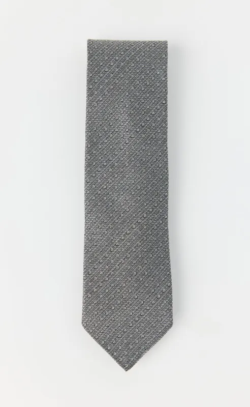Banquet Tie - Silver Dots made by mfpen