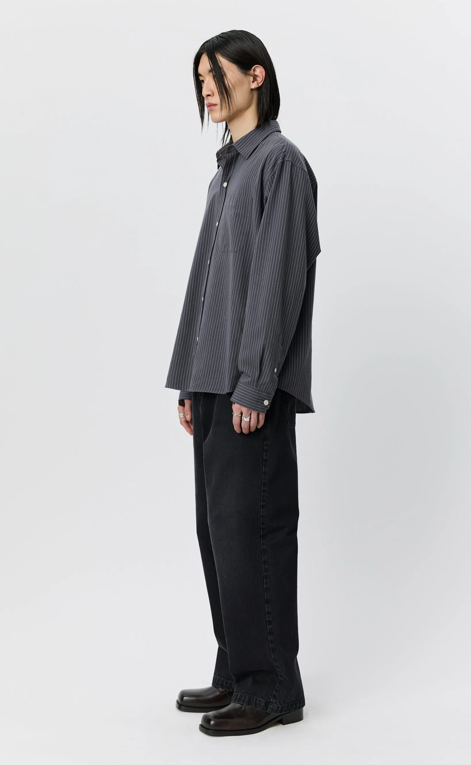 Distant Shirt - Blush Stripe sold by mfpen product image thumbnail 2