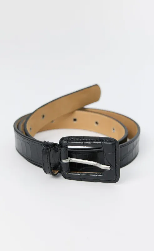 Drivers Belt - Black Croc made by mfpen