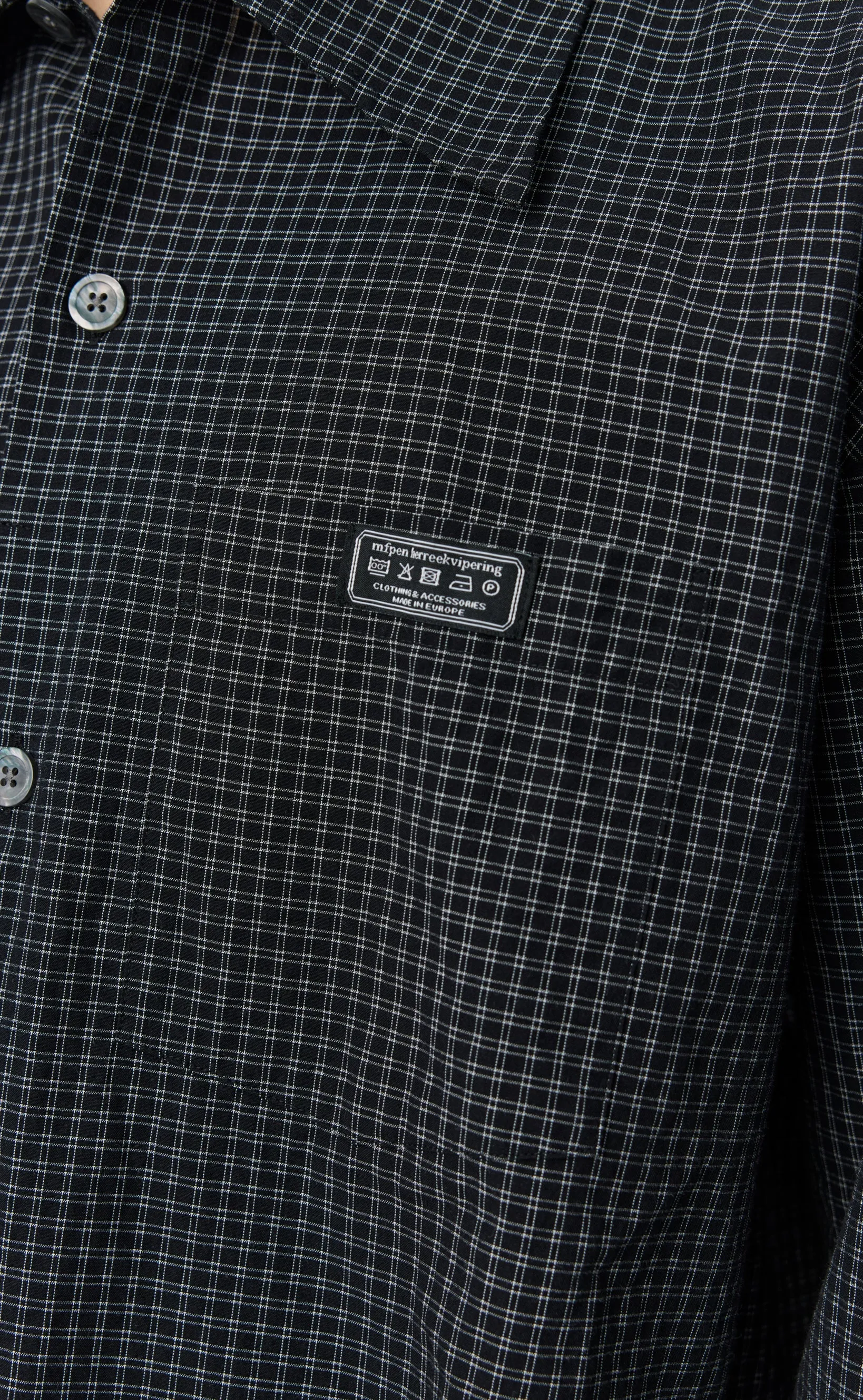 Frame Shirt - Black Check sold by mfpen product image thumbnail 3