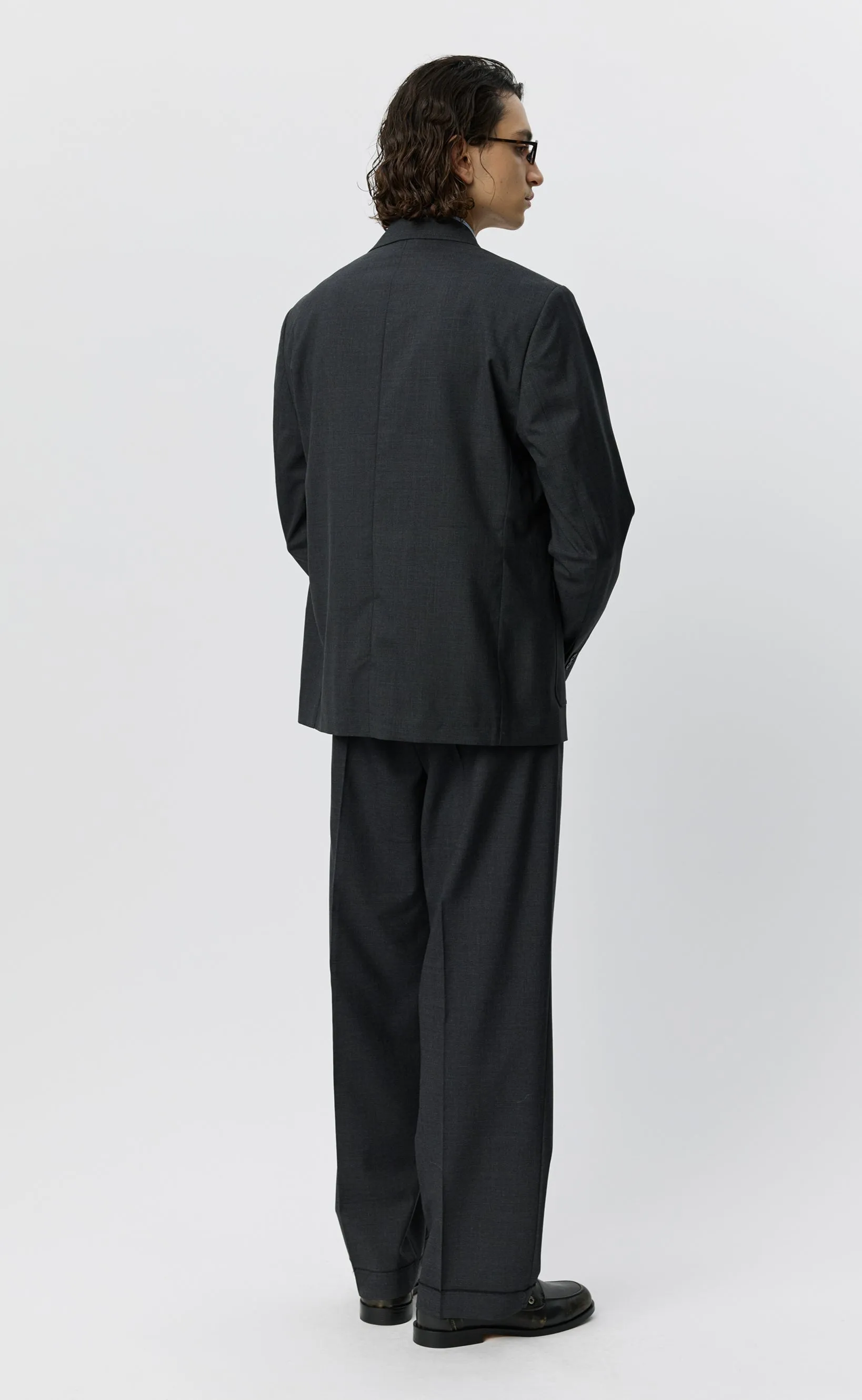 Patch Pocket Blazer - Dark Grey Dry Wool sold by mfpen product image thumbnail 4