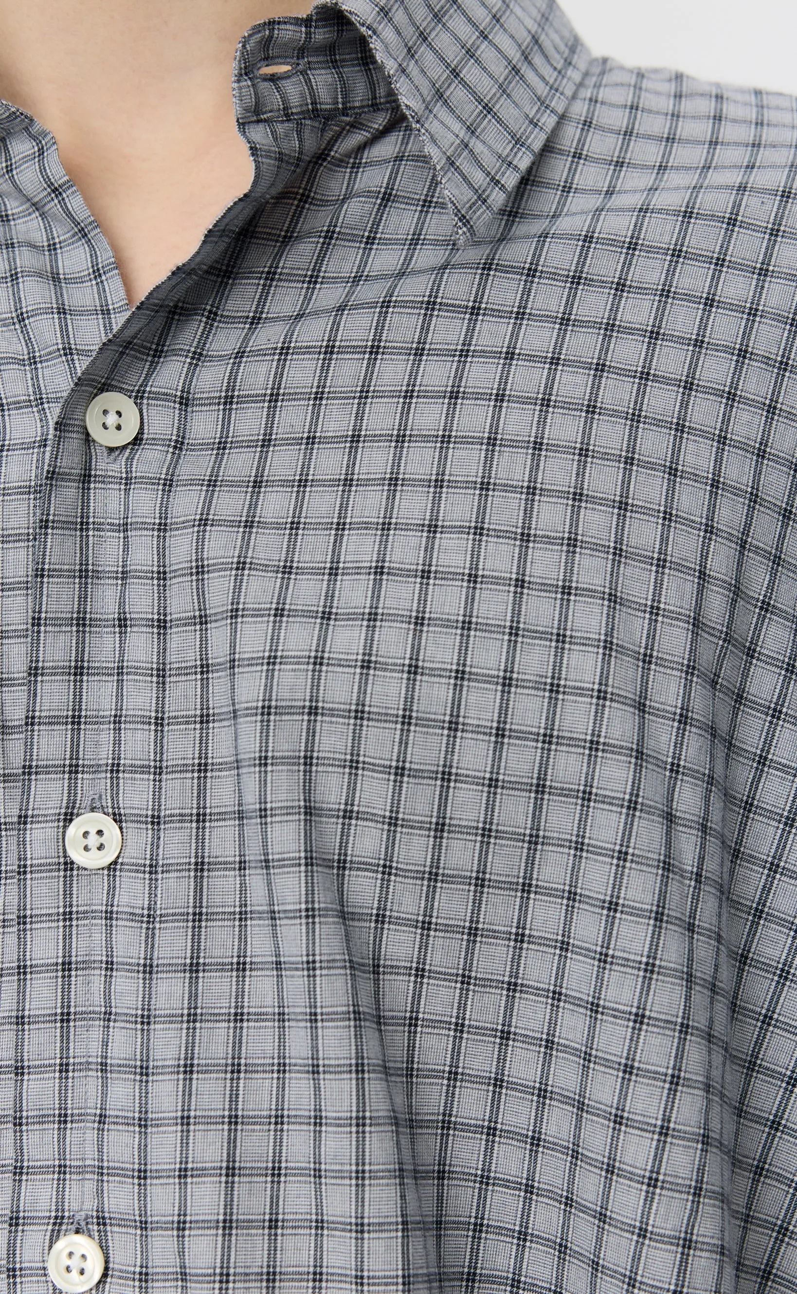 Exact Shirt - Light Grey Plaid sold by mfpen product image thumbnail 4