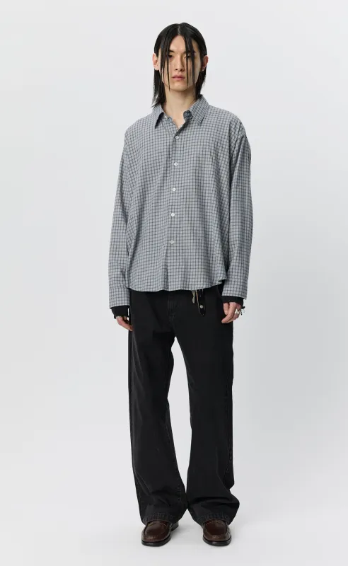 Exact Shirt - Light Grey Plaid made by mfpen