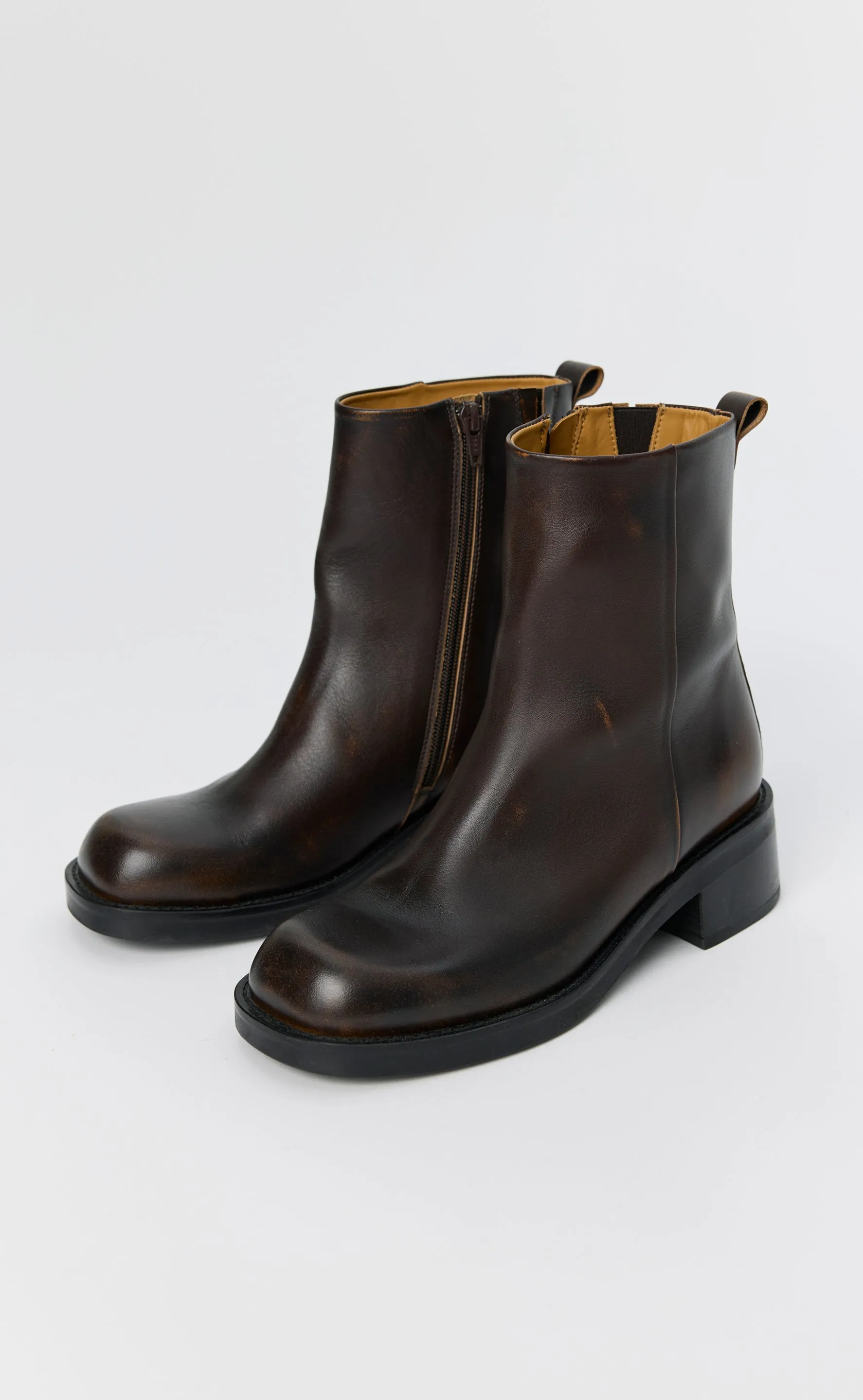 Protocol Boots - Dark Brown Blush sold by mfpen