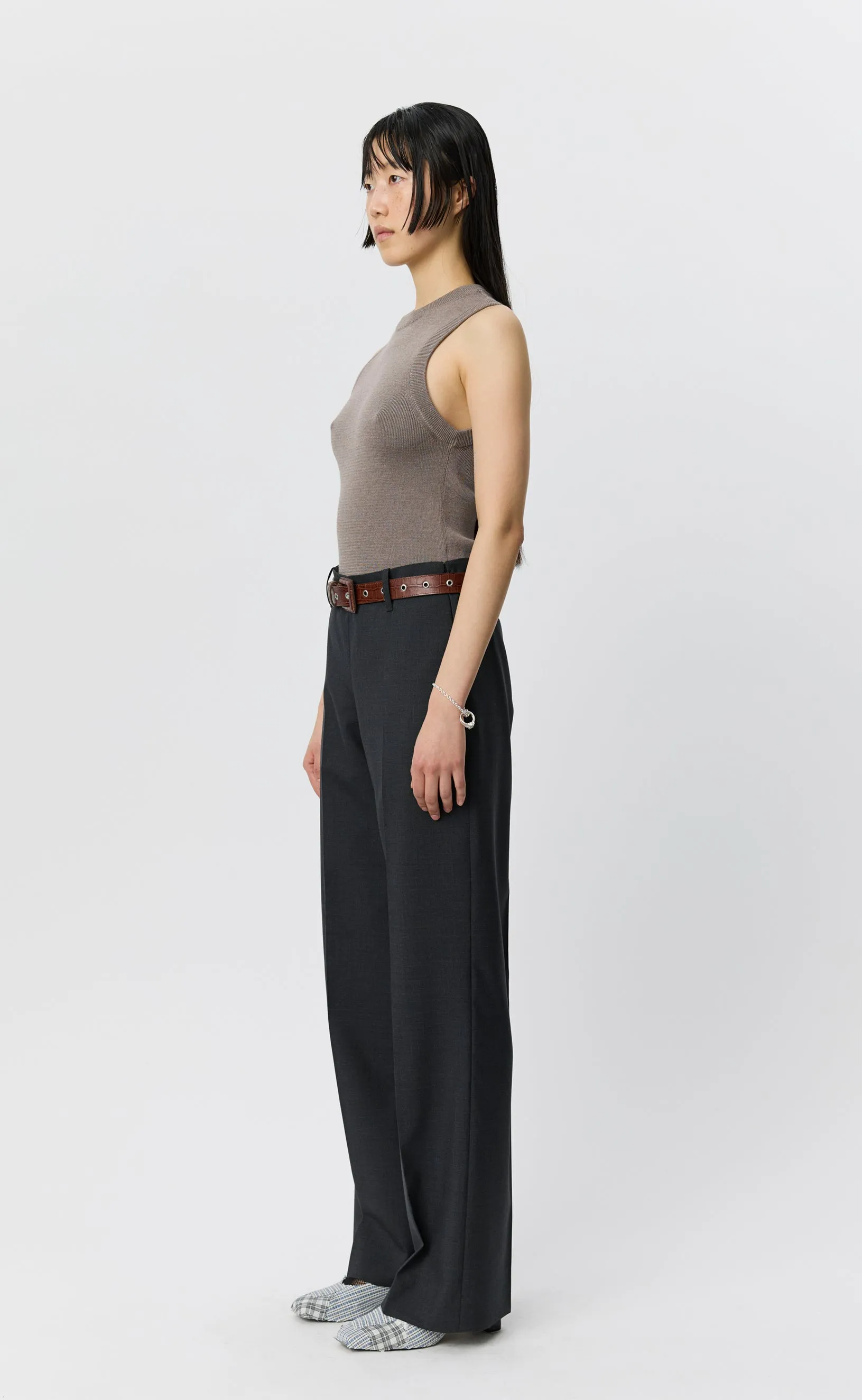 New Taper Trousers - Dark Grey Dry Wool sold by mfpen product image thumbnail 2