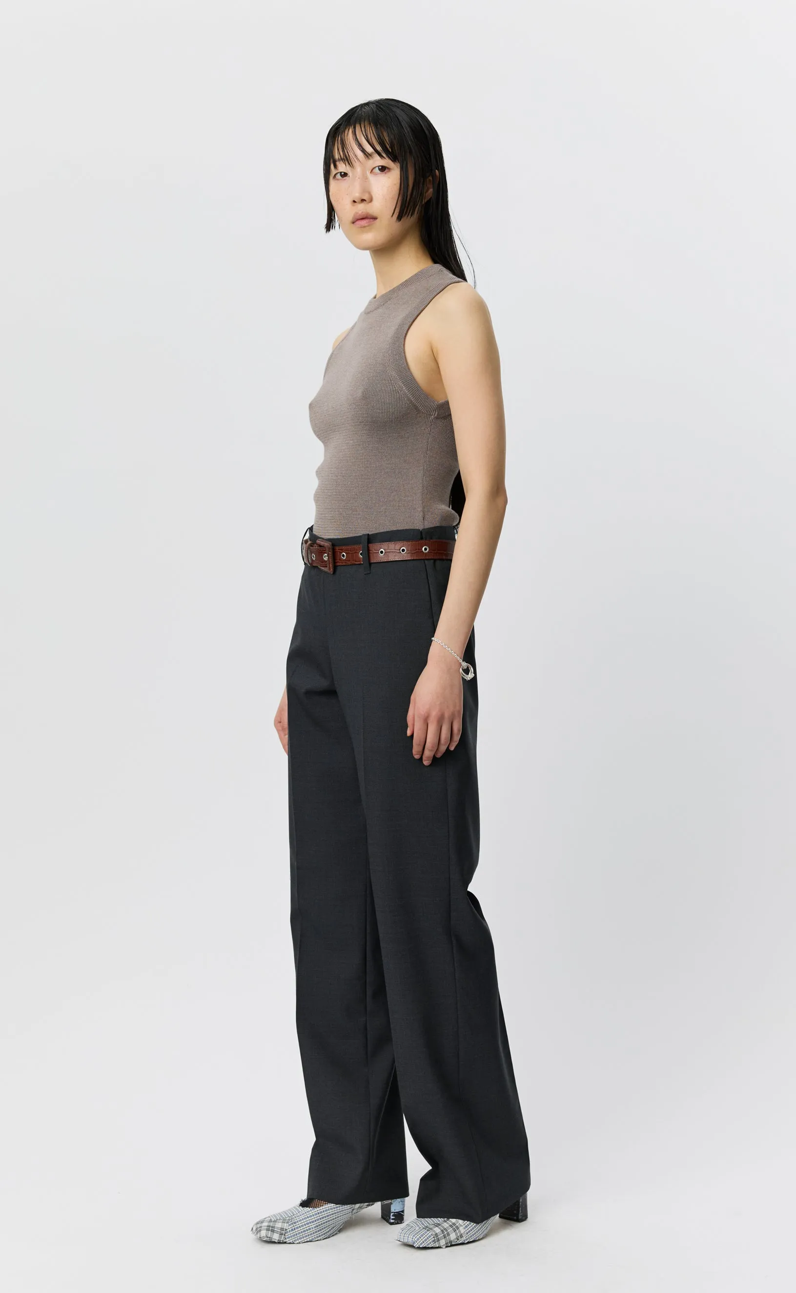 New Taper Trousers - Dark Grey Dry Wool sold by mfpen product image thumbnail 3