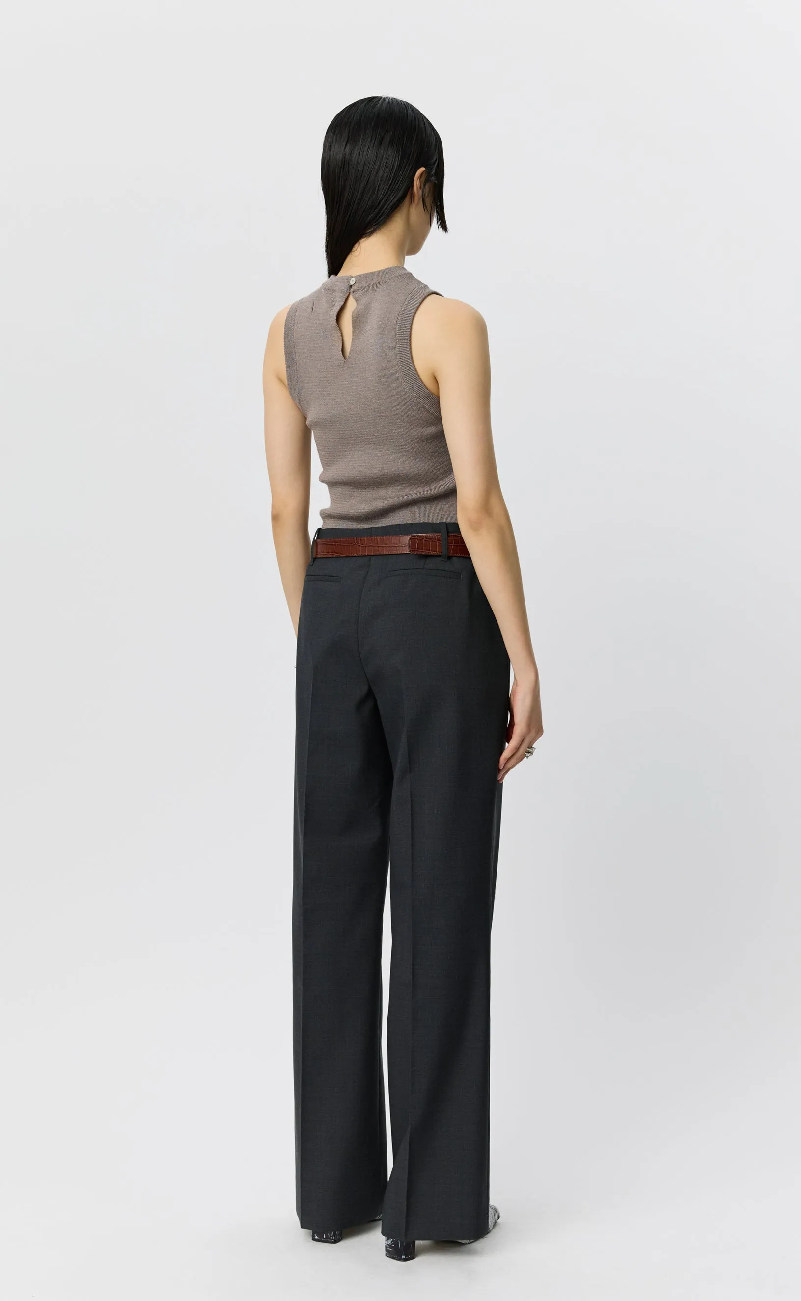 New Taper Trousers - Dark Grey Dry Wool sold by mfpen product image thumbnail 4