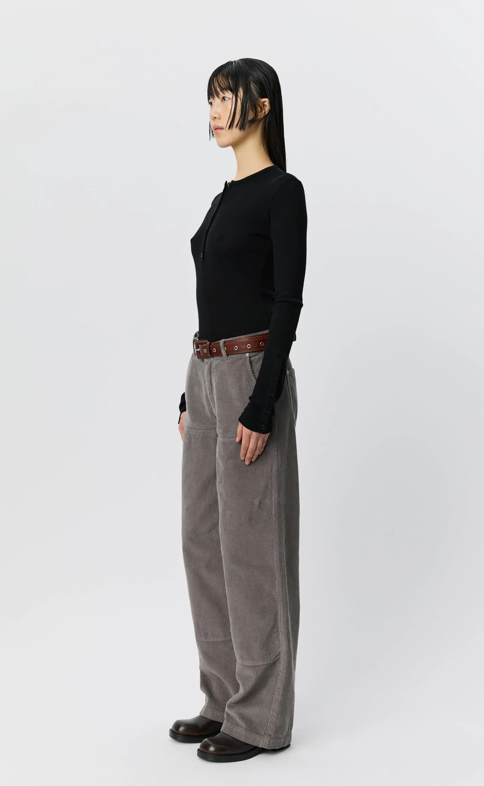 Womens Double Knee Trousers - Dusty Gull Multi Cord sold by mfpen product image thumbnail 2