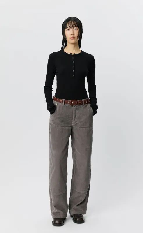 Womens Double Knee Trousers - Dusty Gull Multi Cord made by mfpen
