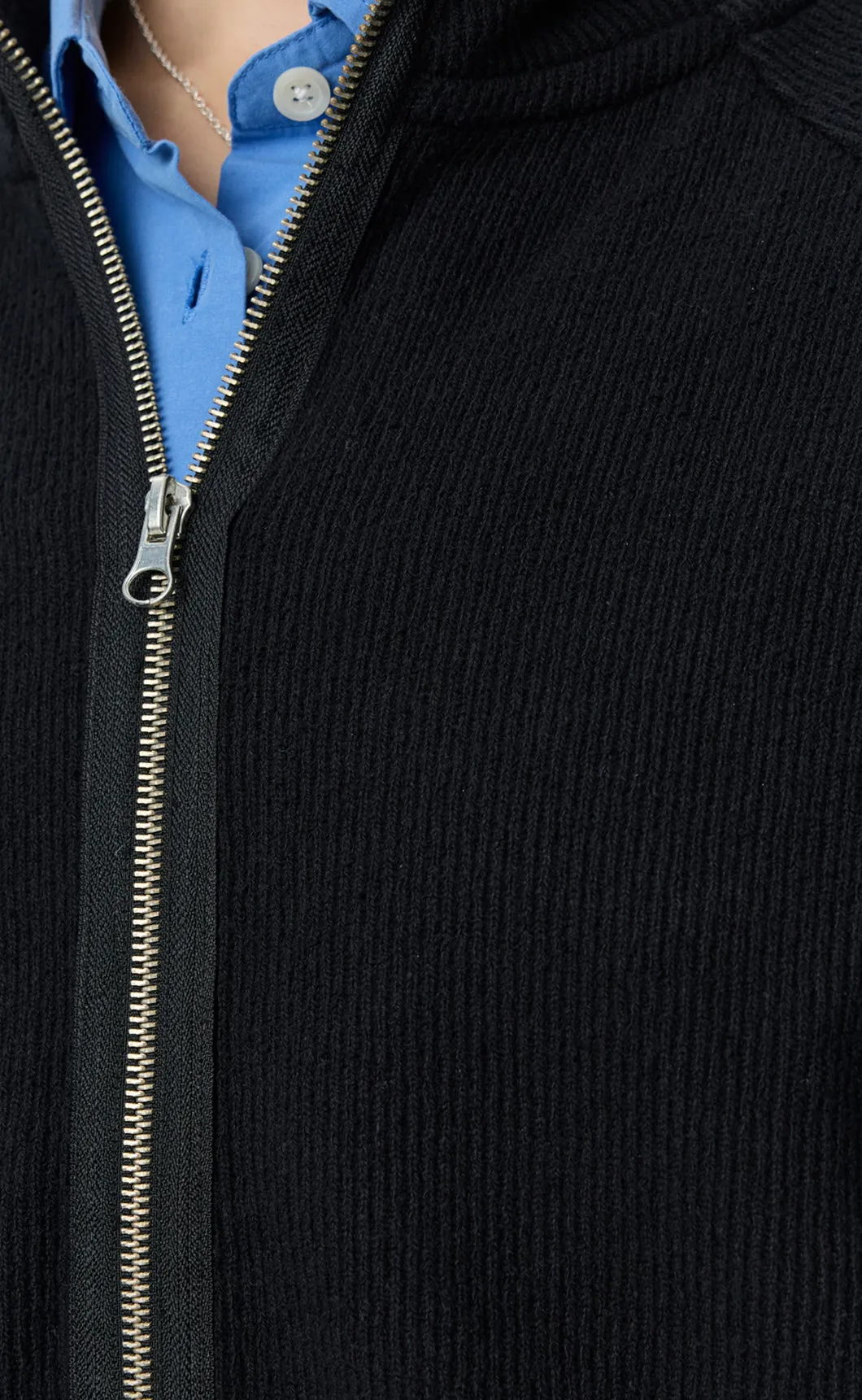 Cropped Leisure Zip Up - Black sold by mfpen product image thumbnail 5