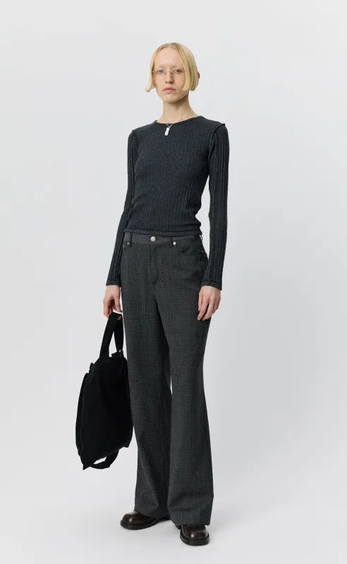 Womens LS Rib Tee - Bouclé Rib made by mfpen
