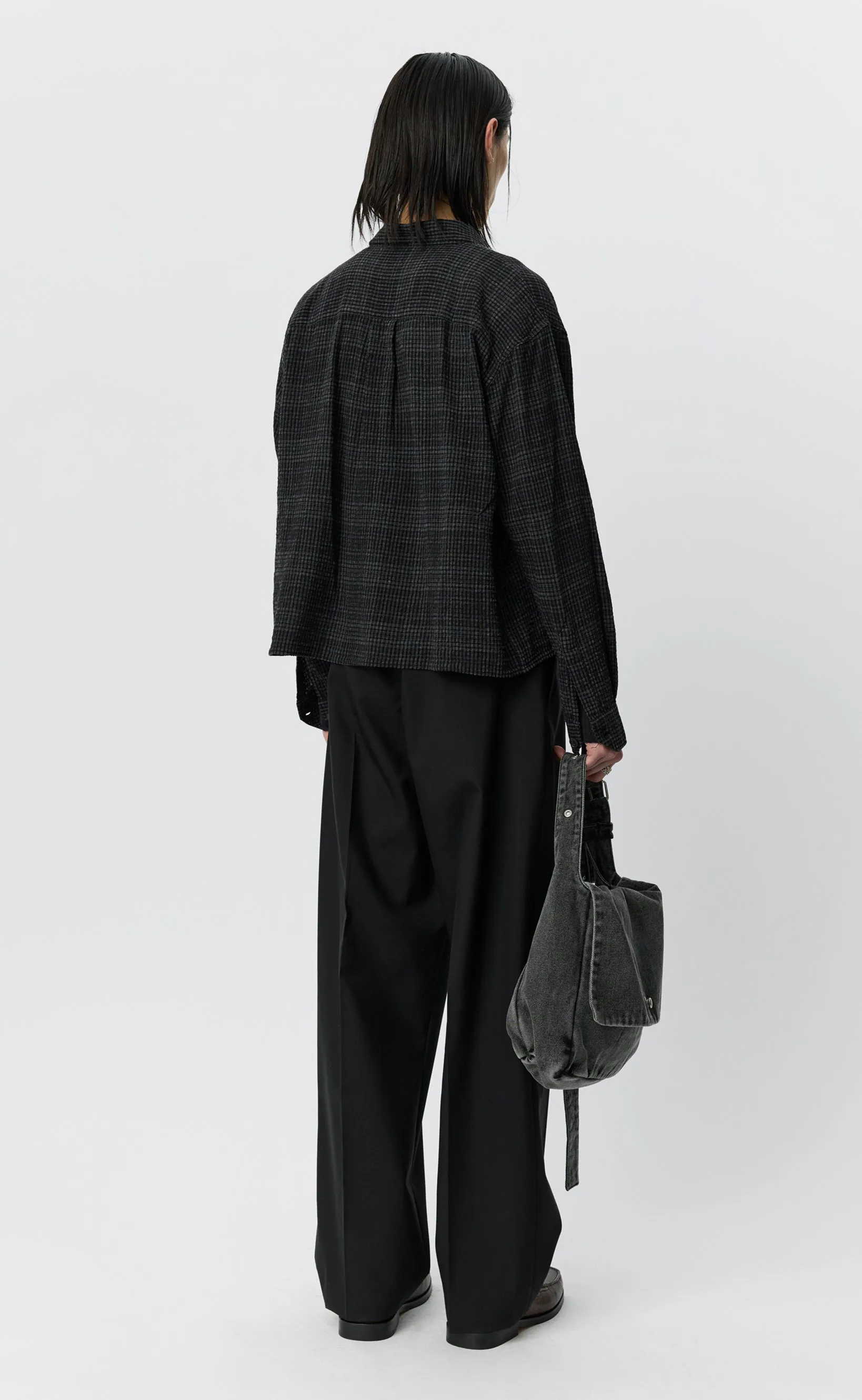 Priority Shirt - Overdyed Black Check sold by mfpen product image thumbnail 3