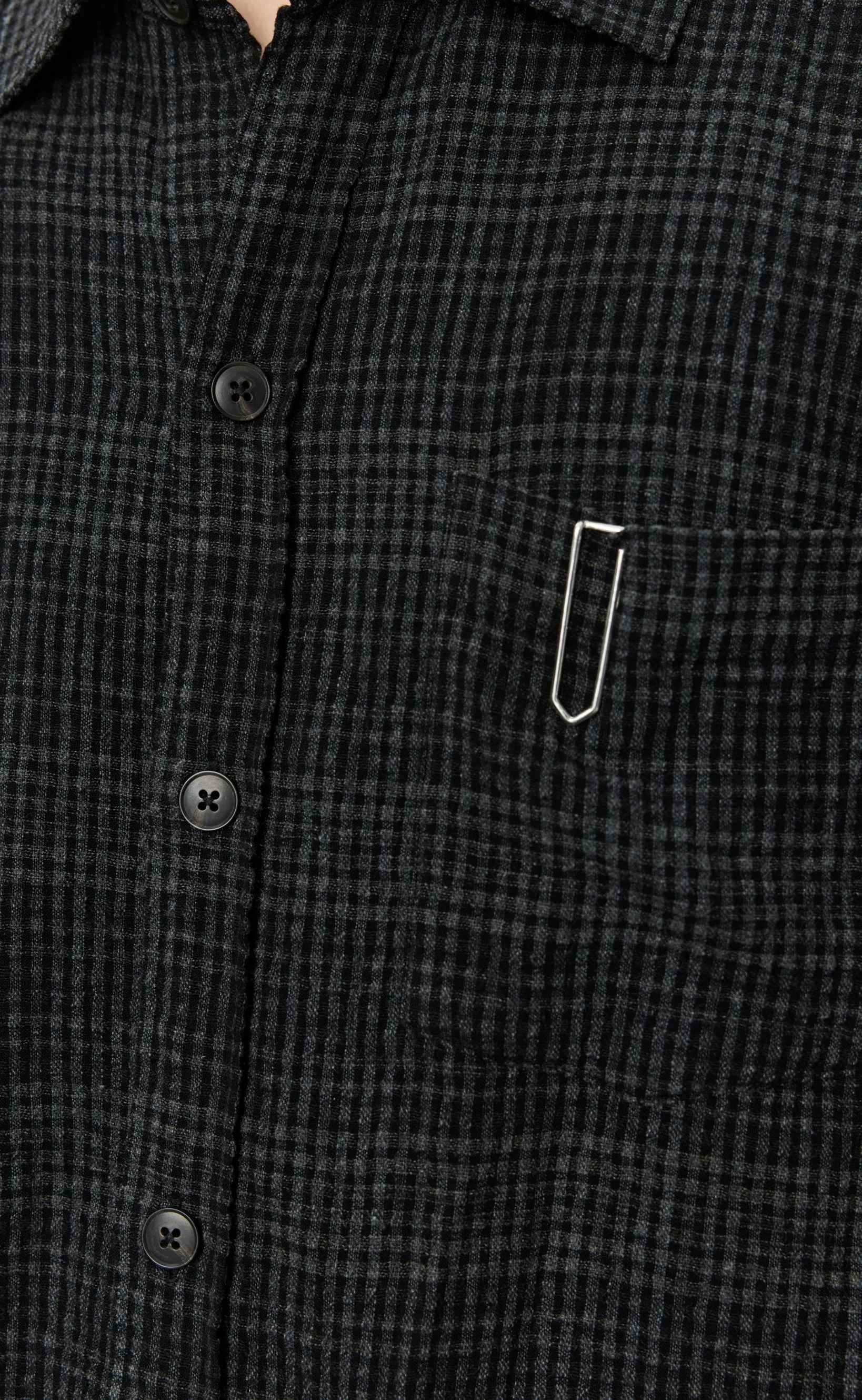 Priority Shirt - Overdyed Black Check sold by mfpen product image thumbnail 4