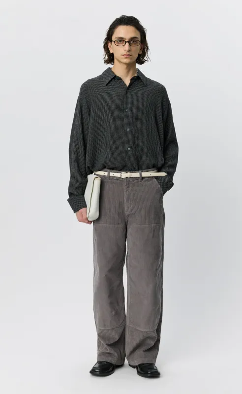 Double Knee Trousers - Dusty Gull Multi Cord made by mfpen
