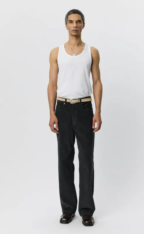Cord Trousers - Anthracite Multi Wale made by mfpen