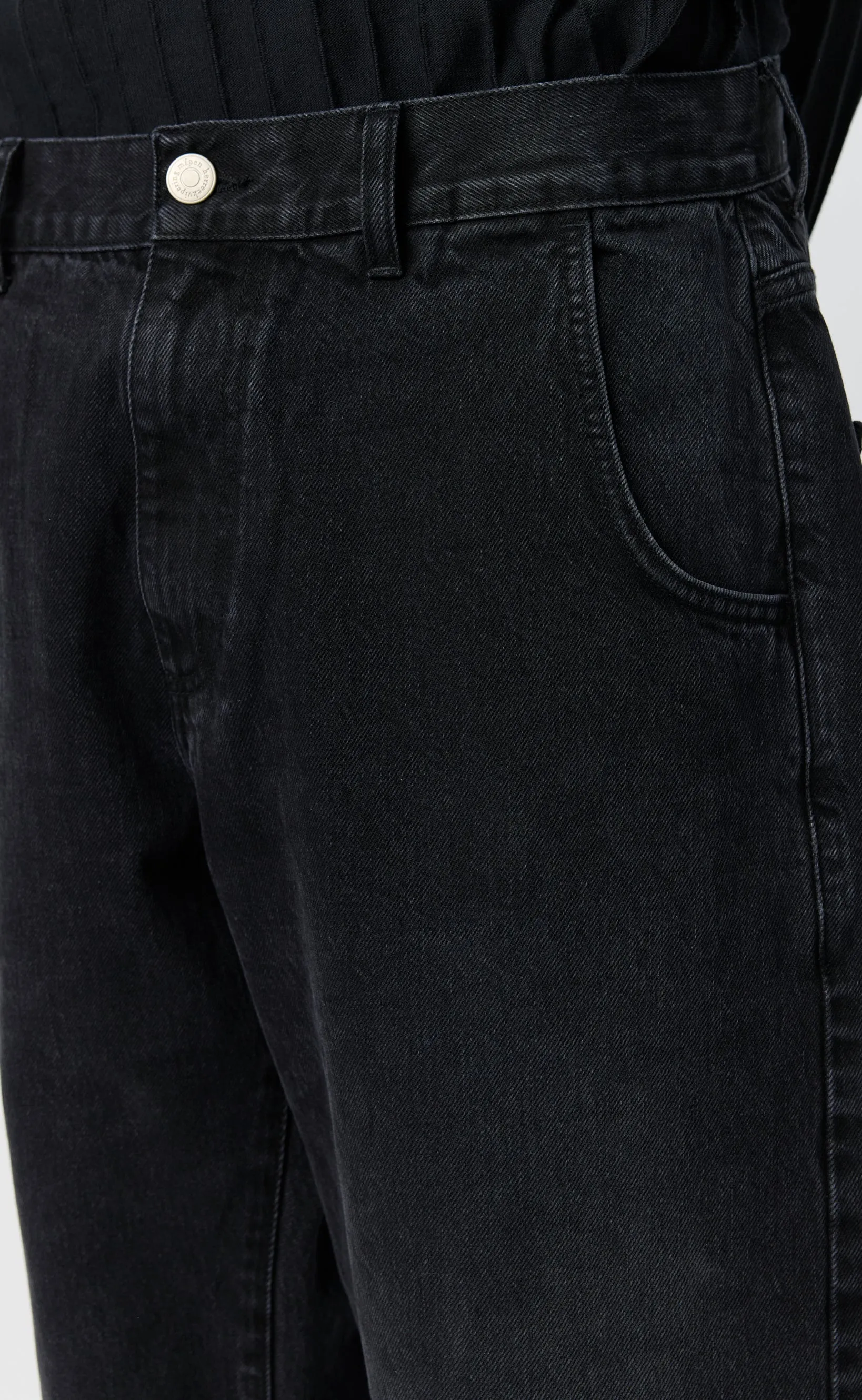 Straight Cut Jeans - Faded Black sold by mfpen product image thumbnail 5