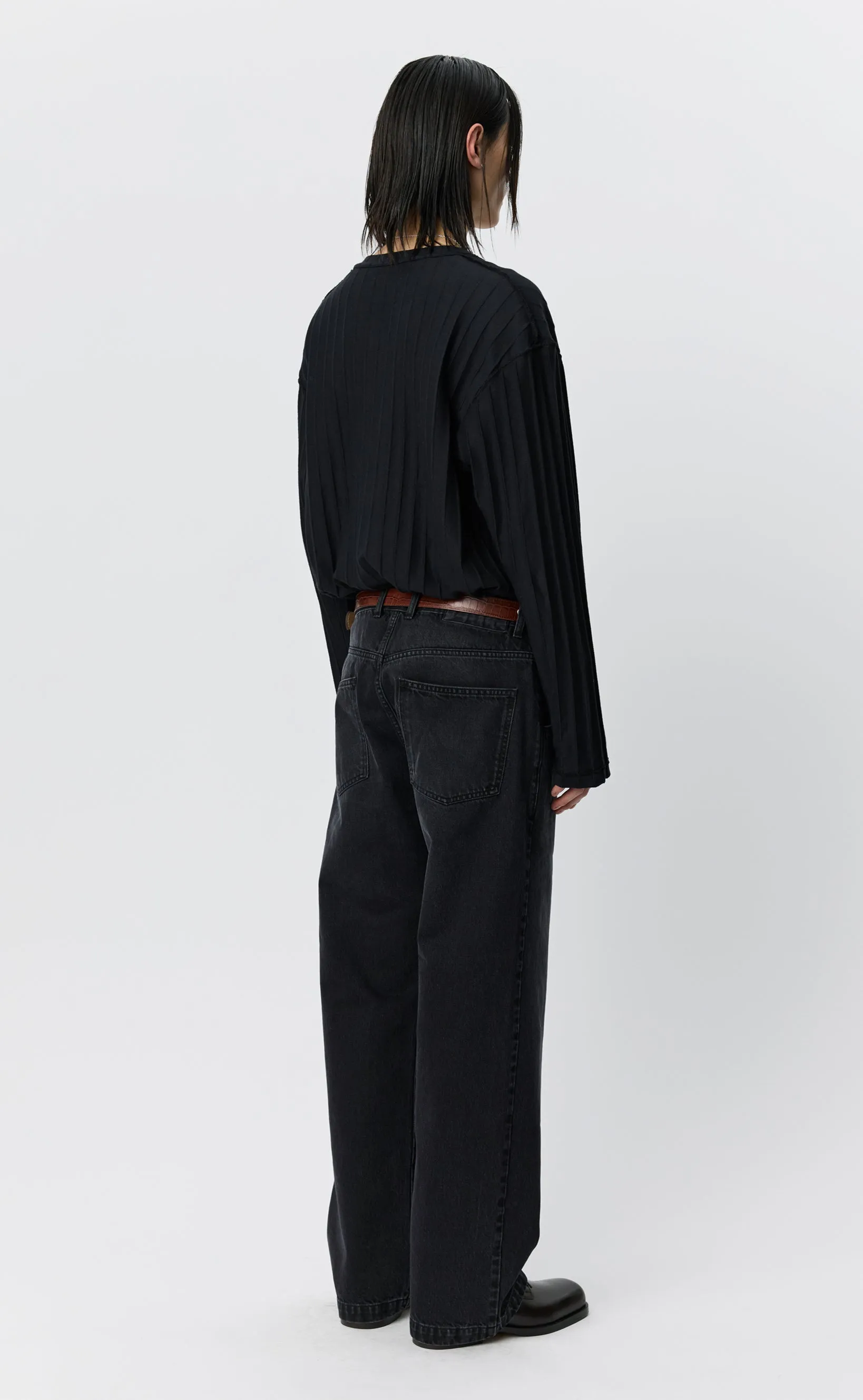 Straight Cut Jeans - Faded Black sold by mfpen product image thumbnail 4