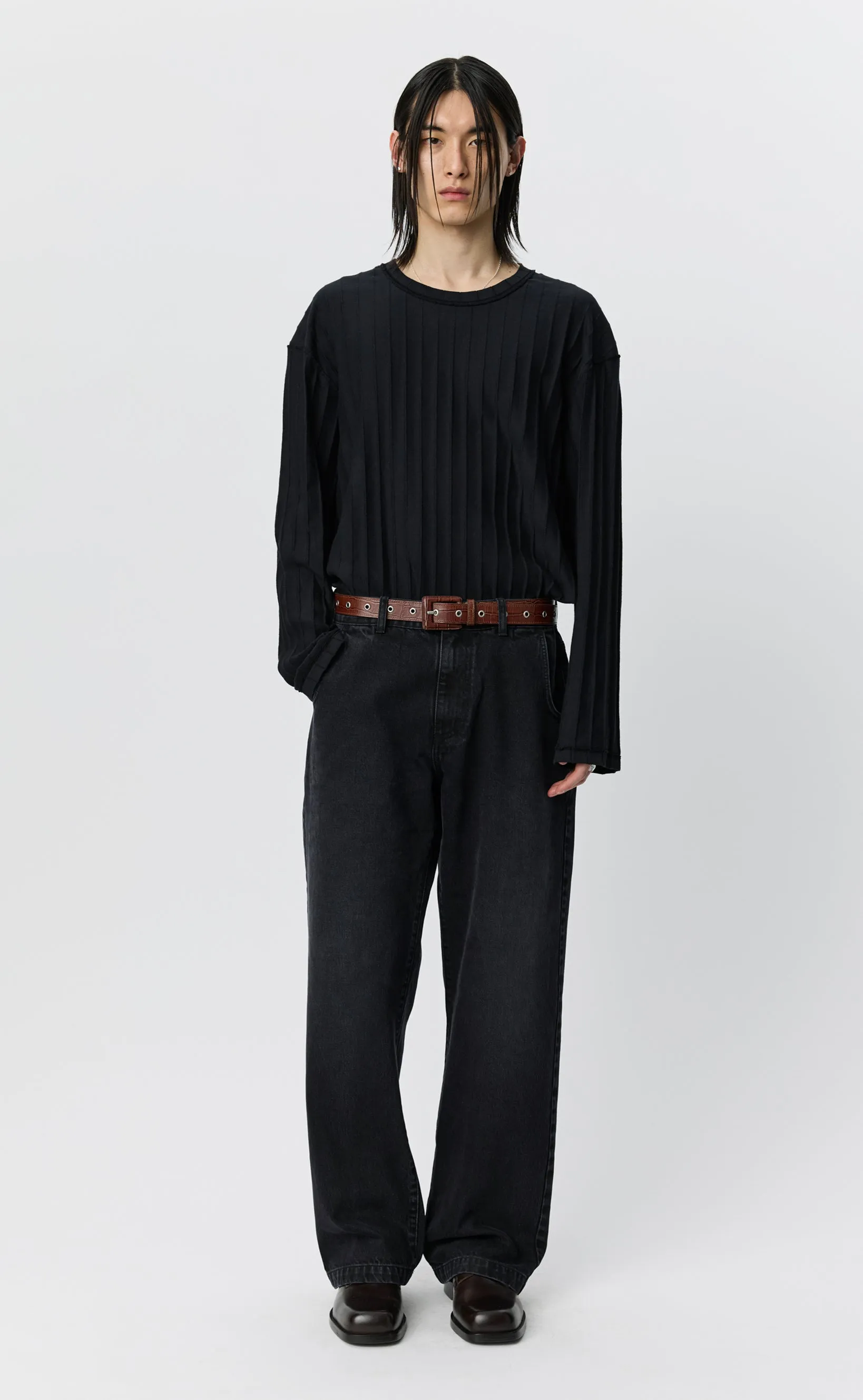 Straight Cut Jeans - Faded Black sold by mfpen product image thumbnail 2