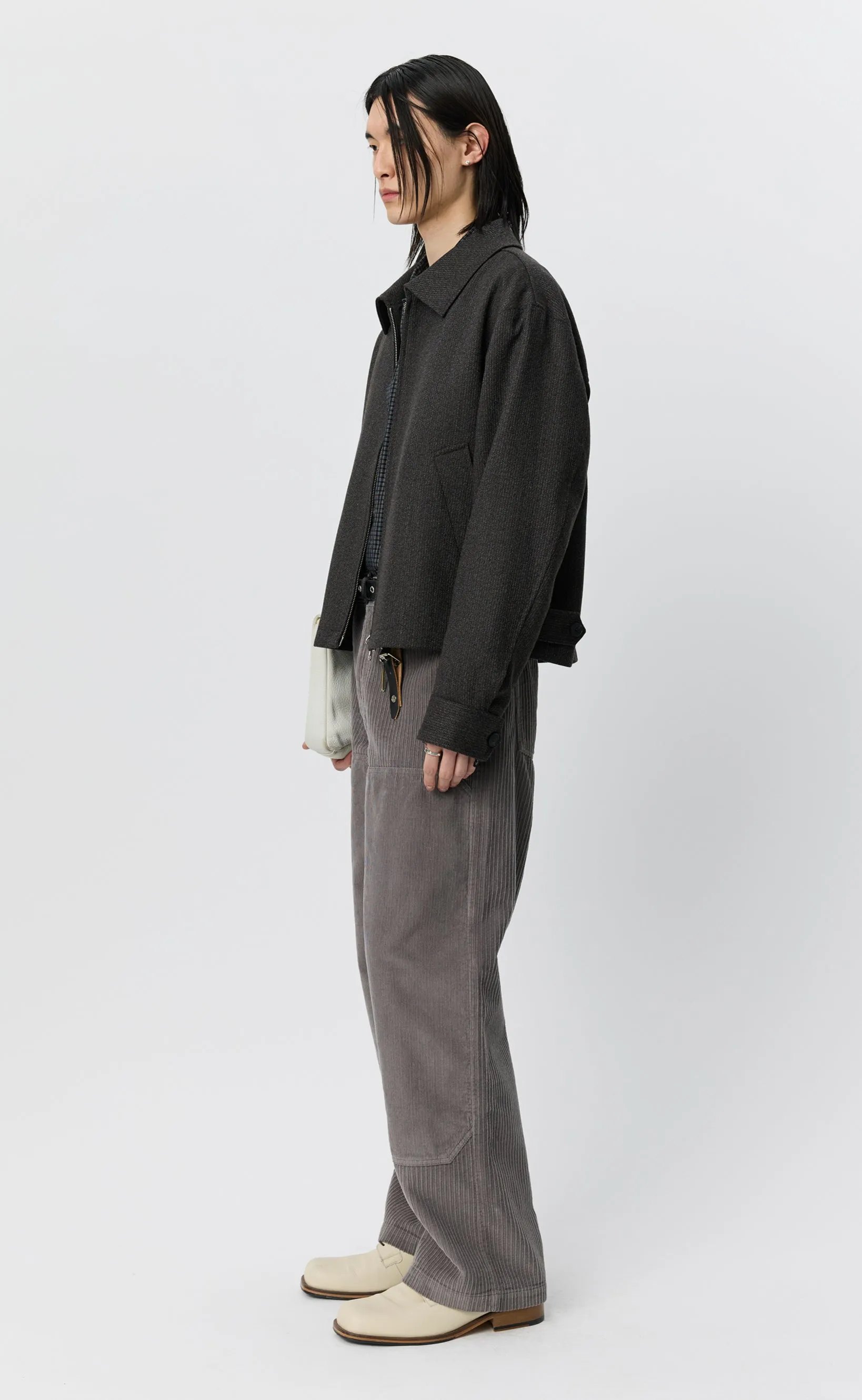 Mail Jacket - Brown Melange Stripe sold by mfpen product image thumbnail 2
