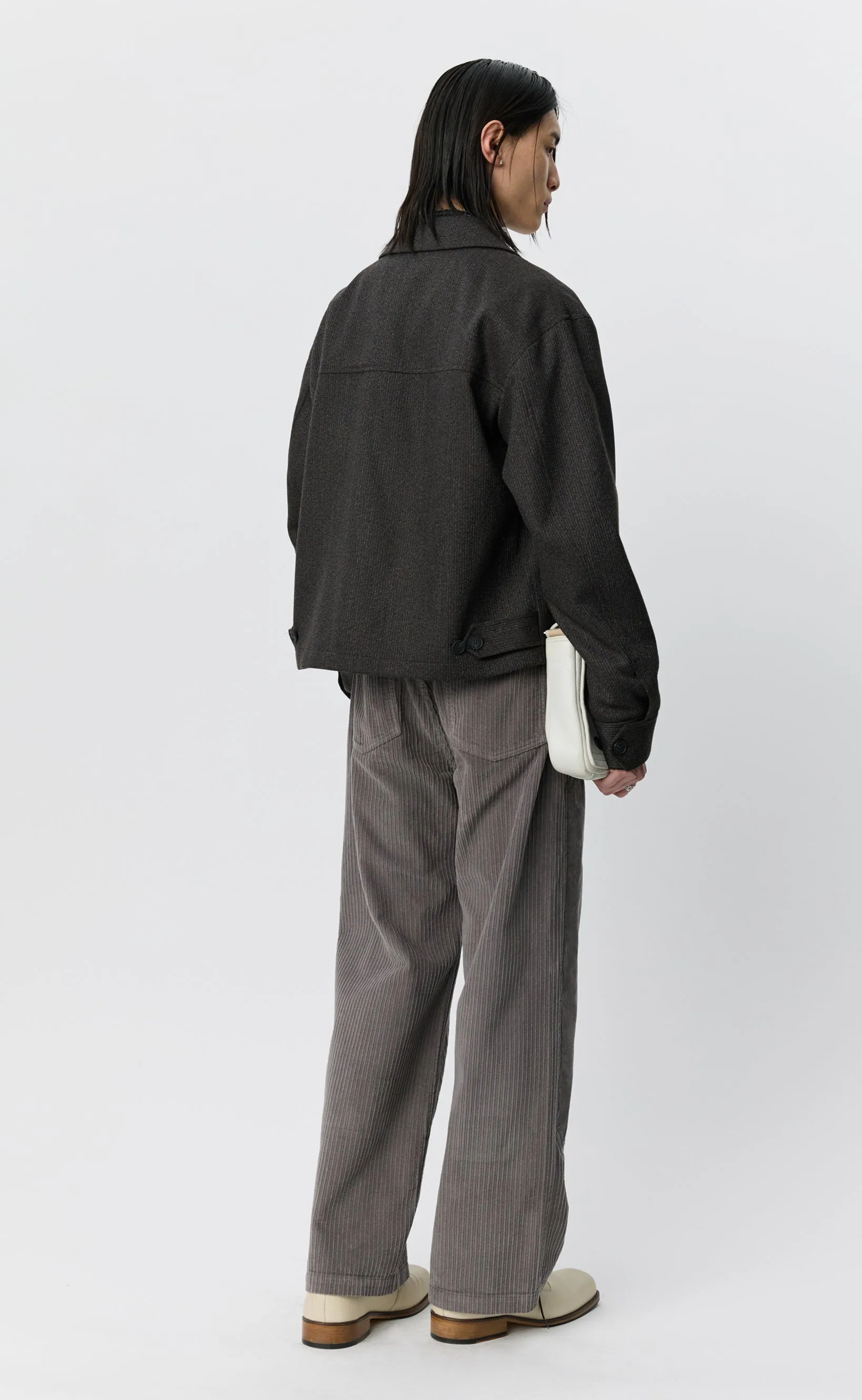 Mail Jacket - Brown Melange Stripe sold by mfpen product image thumbnail 3
