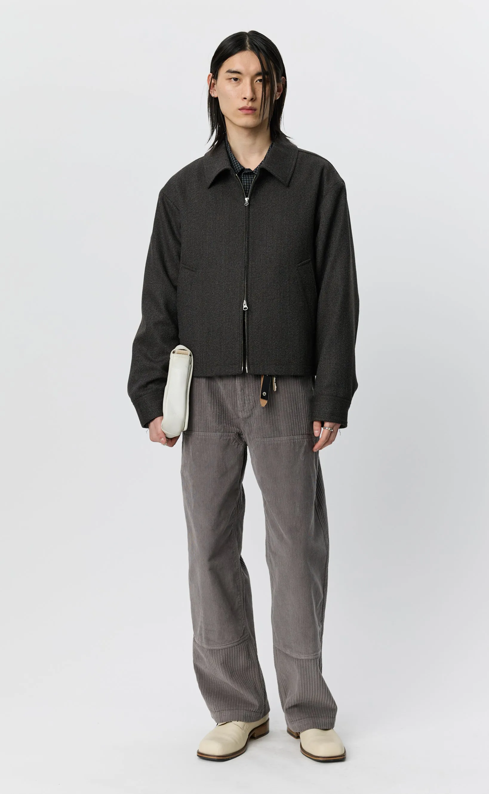 Mail Jacket - Brown Melange Stripe sold by mfpen product image thumbnail 4