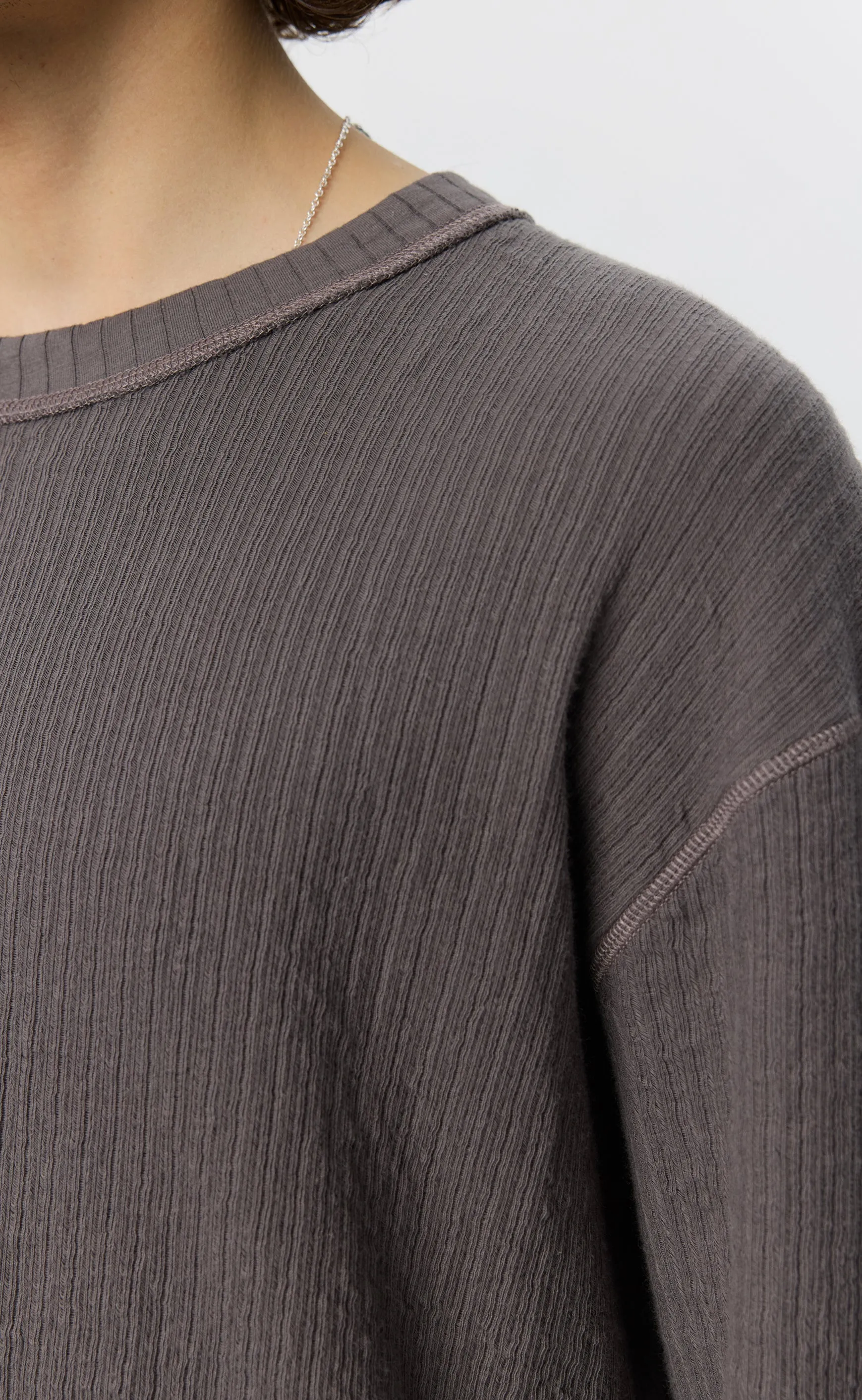 Reverse Rib Sweater - Murkey Grey sold by mfpen product image thumbnail 4