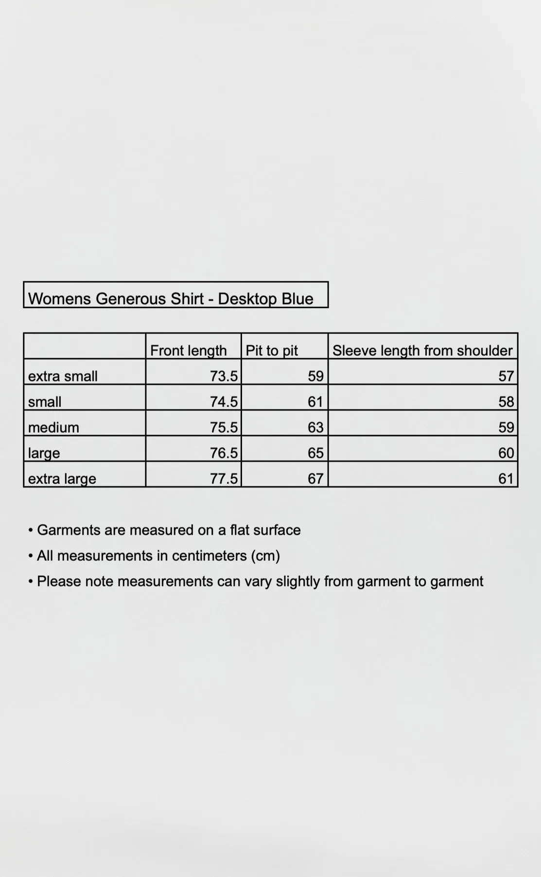 Womens Generous Shirt - Desktop Blue sold by mfpen product image thumbnail 5