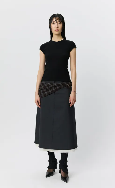 Drop Shoulder Tank - Black Rib made by mfpen
