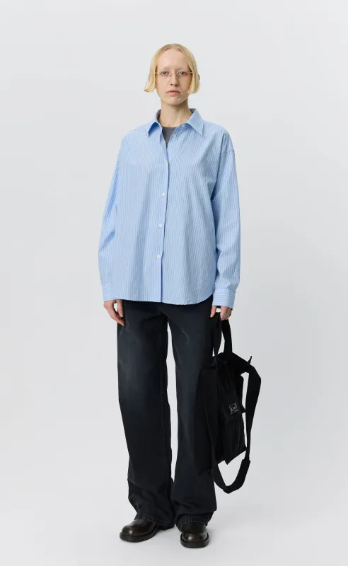 Womens Generous Shirt - Assistant Stripe made by mfpen