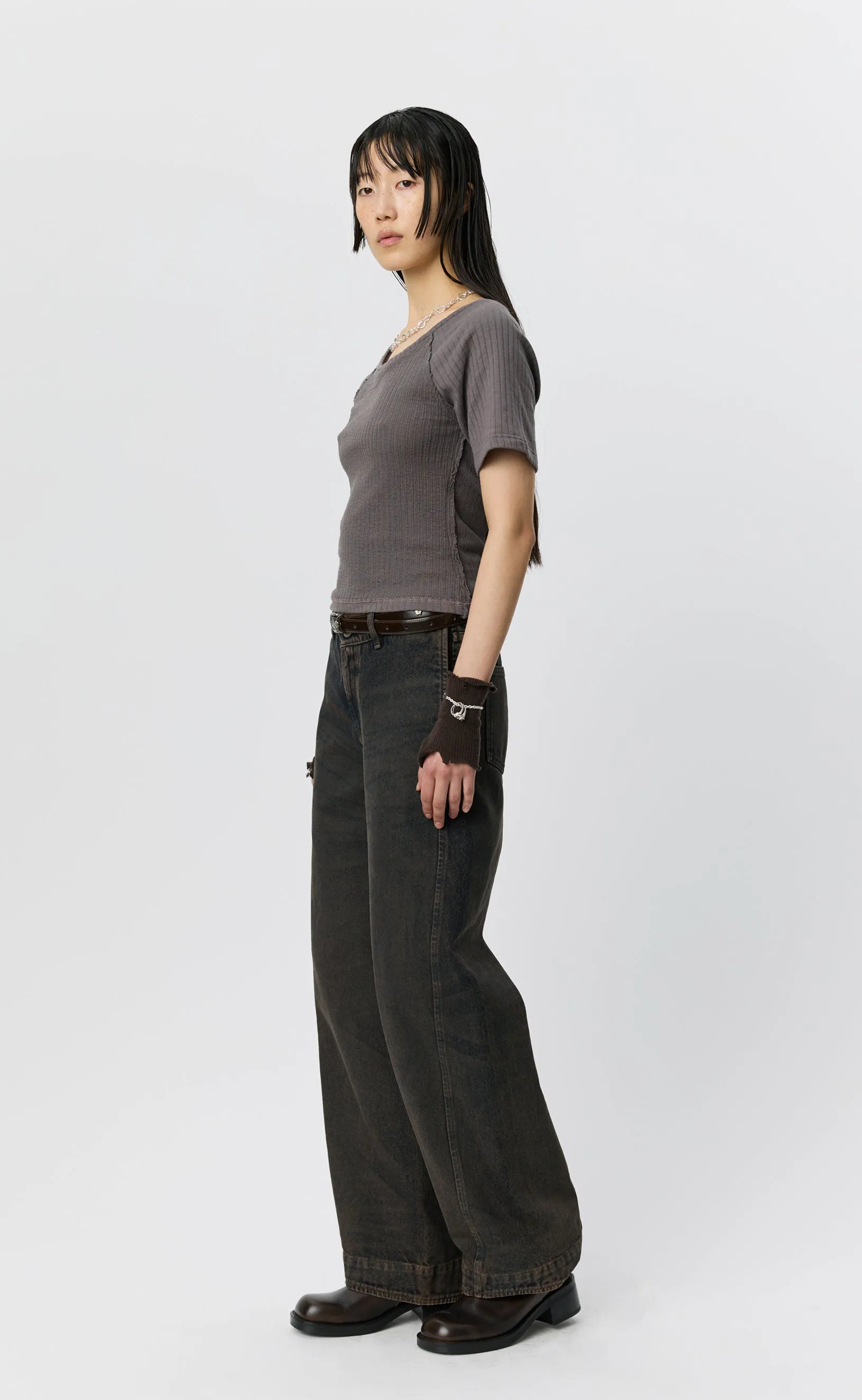 Womens Raglan Tee - Murky Grey sold by mfpen product image thumbnail 2