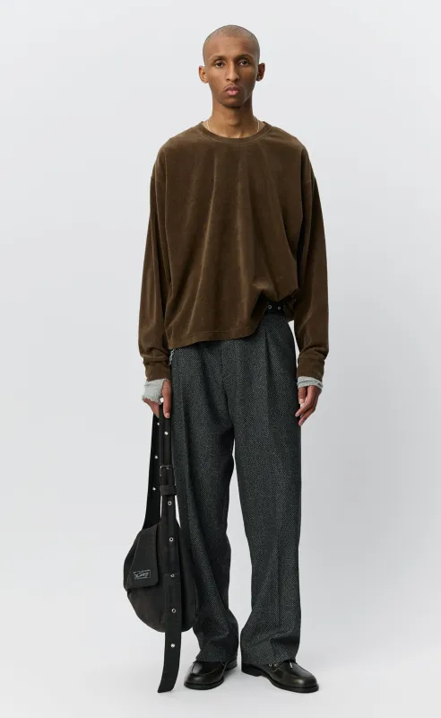 Relaxed LS Tee - Walnut Husk Pile made by mfpen