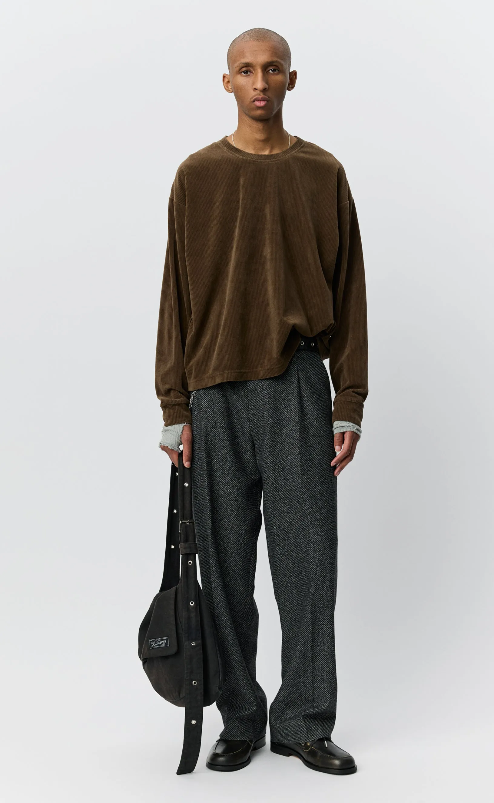 Relaxed LS Tee - Walnut Husk Pile sold by mfpen