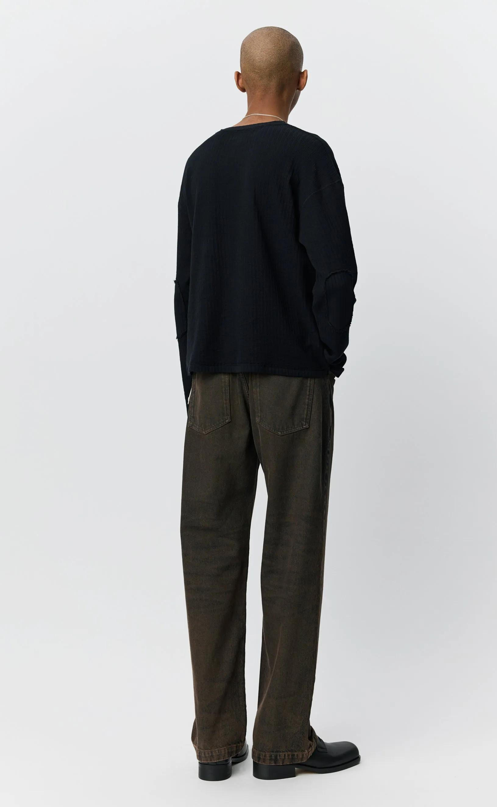 Reverse Rib Sweater - Black sold by mfpen product image thumbnail 3