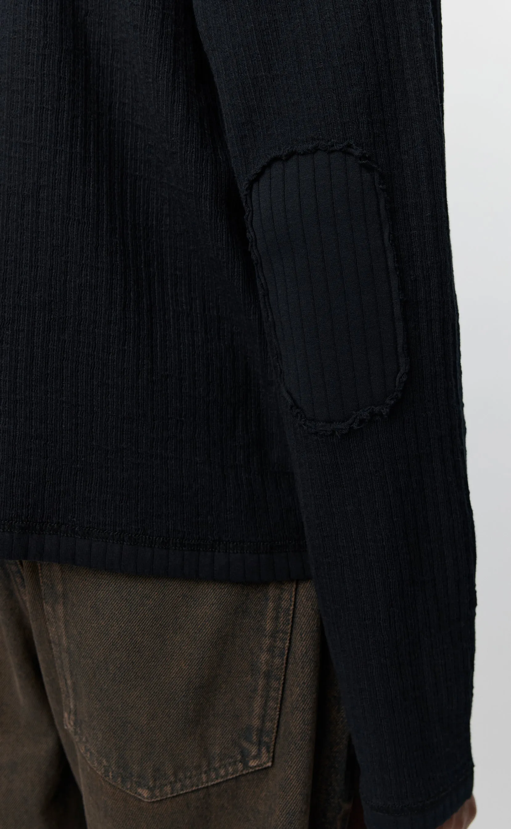 Reverse Rib Sweater - Black sold by mfpen product image thumbnail 4