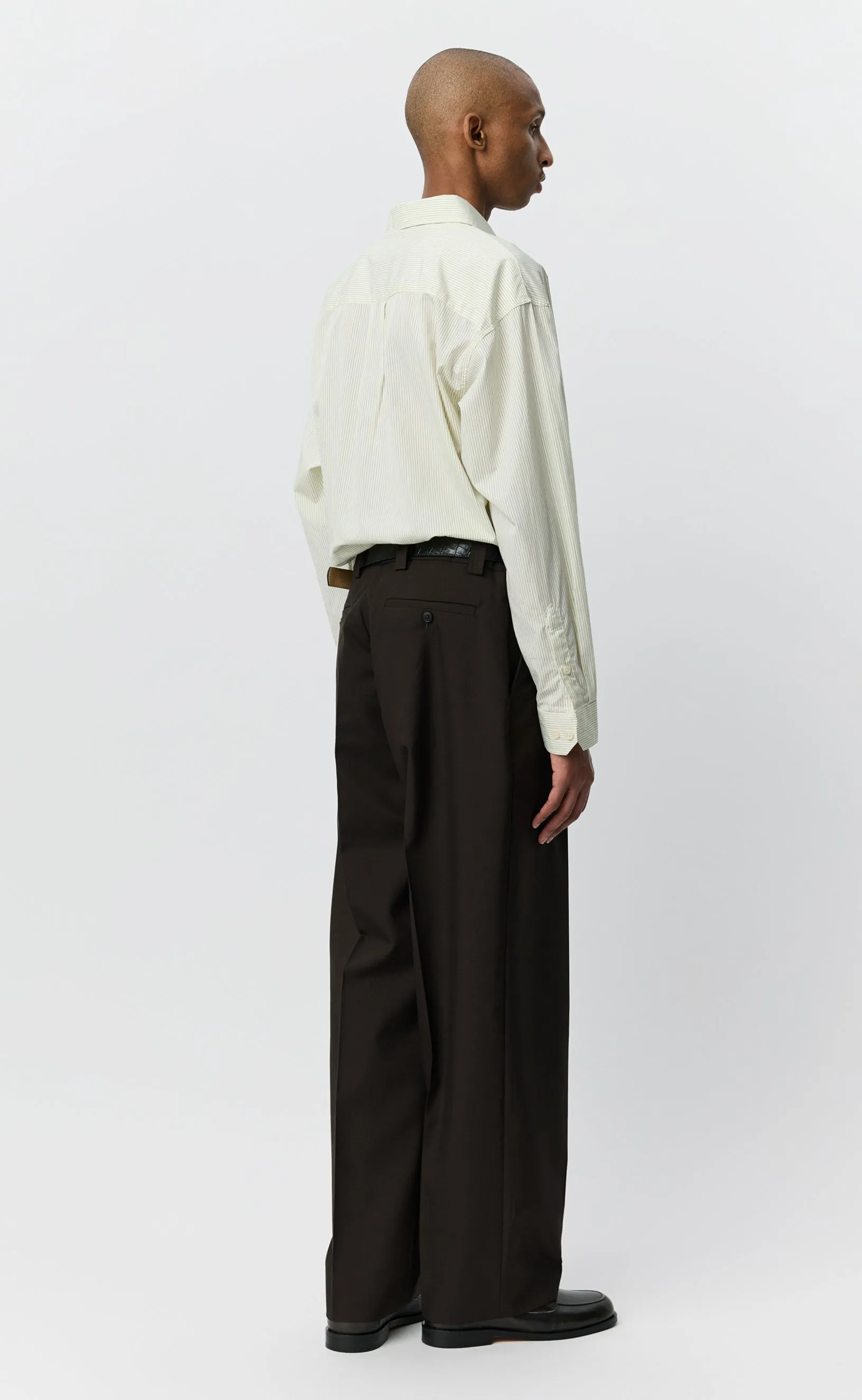 Service Trousers - Dark Brown Dry Wool sold by mfpen product image thumbnail 3