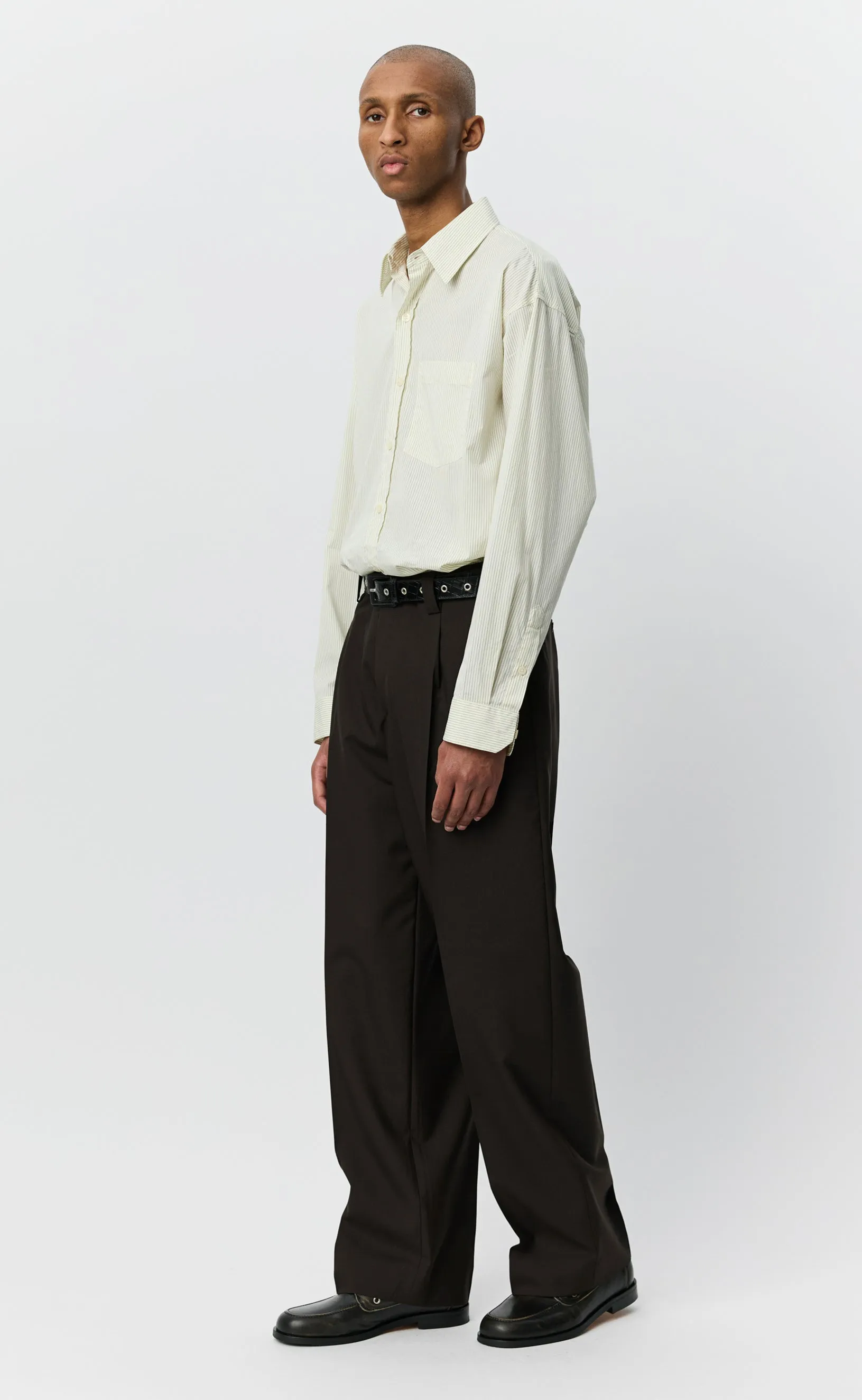 Service Trousers - Dark Brown Dry Wool sold by mfpen product image thumbnail 2