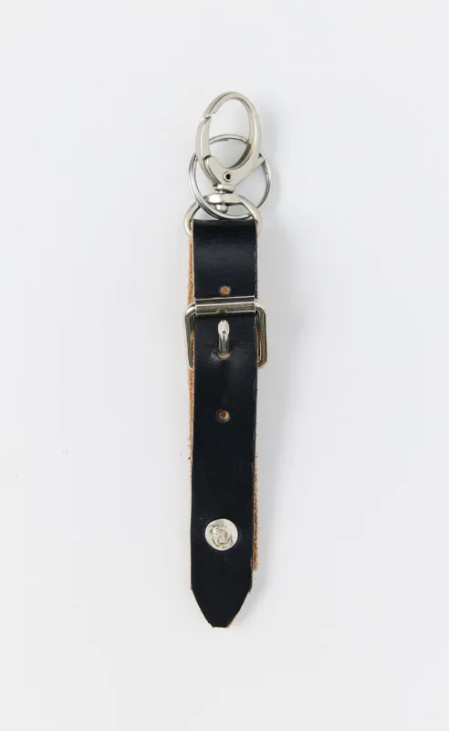 Leather Key Charm - Black made by mfpen