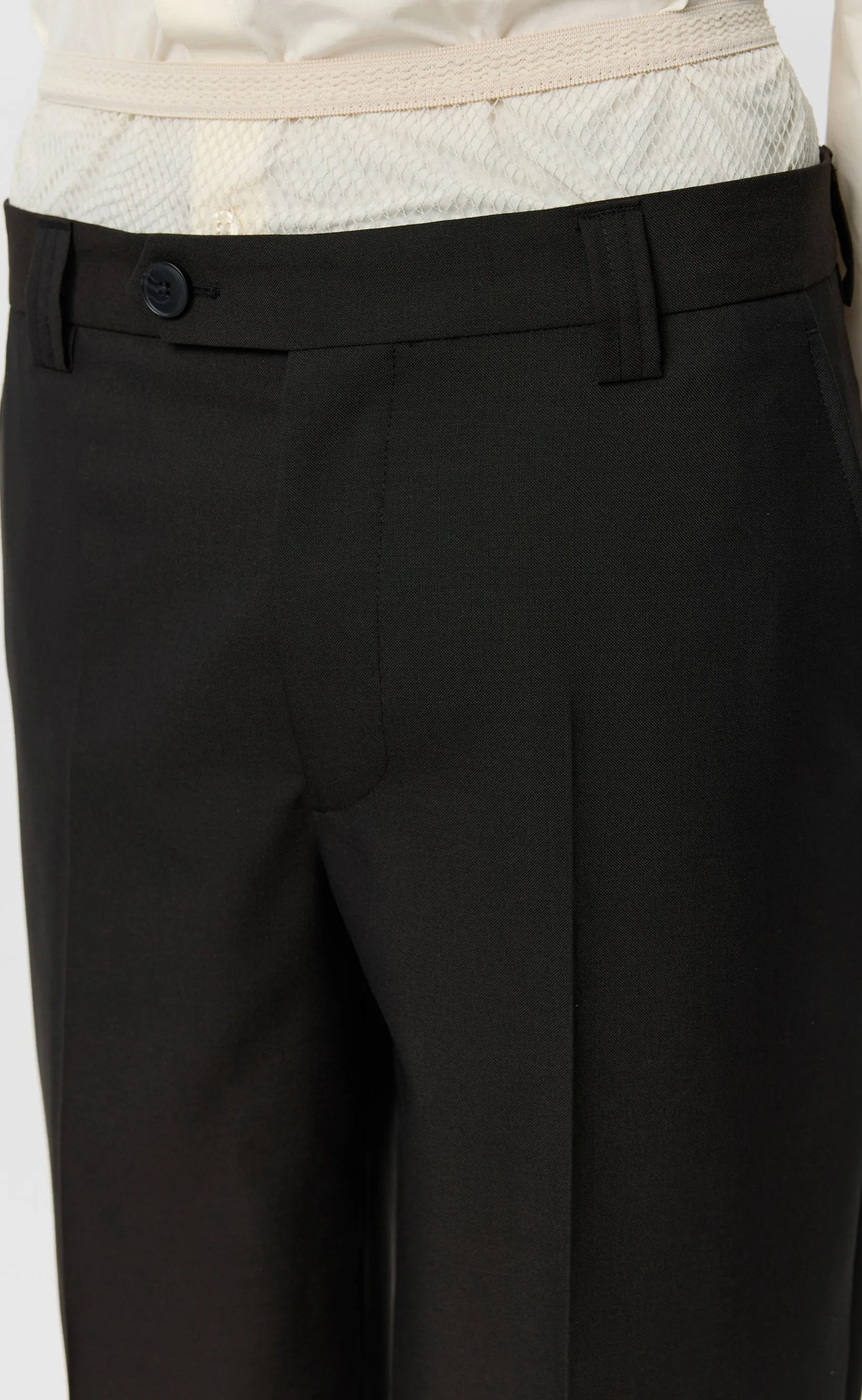 Prom Trousers - Dark Brown Dry Wool sold by mfpen product image thumbnail 4